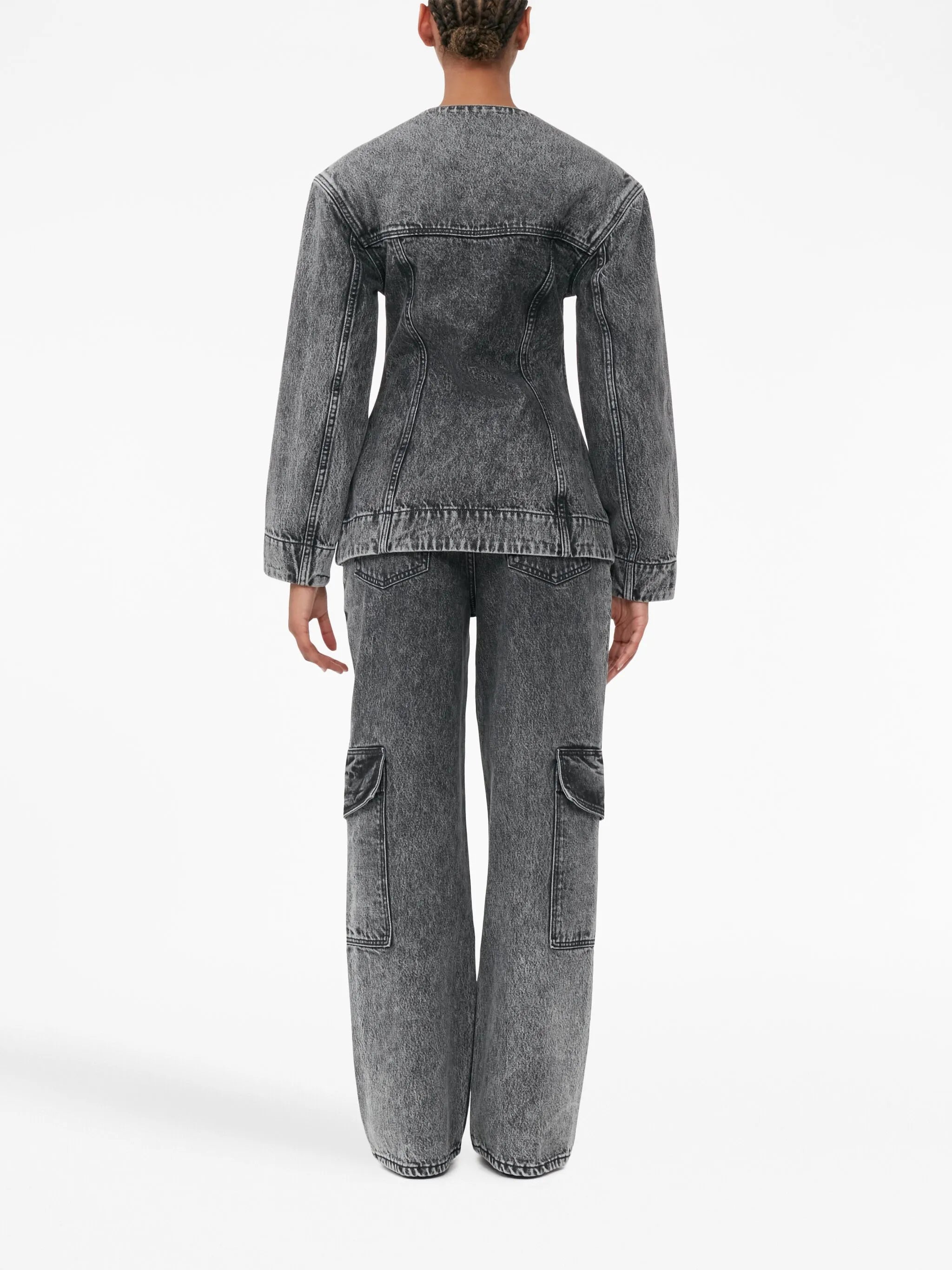 mid-rise wide-leg jeans