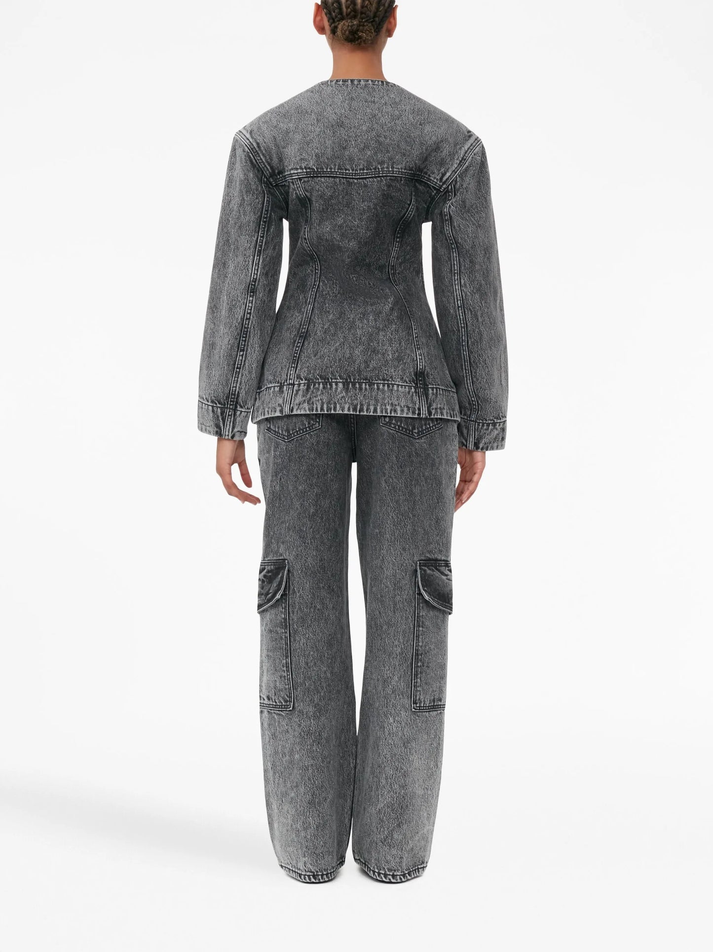 mid-rise wide-leg jeans