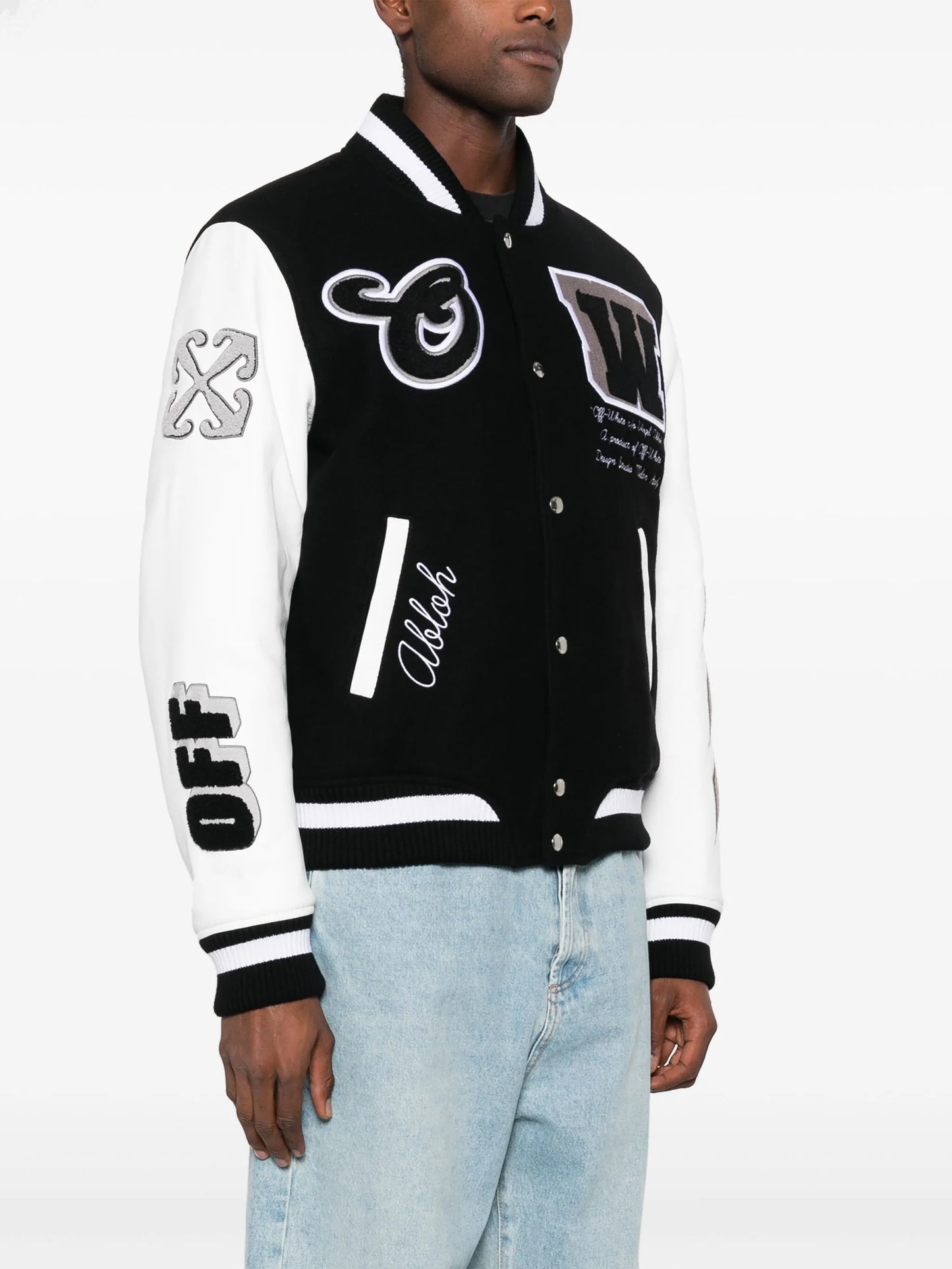 Lea appliqué varsity jacket