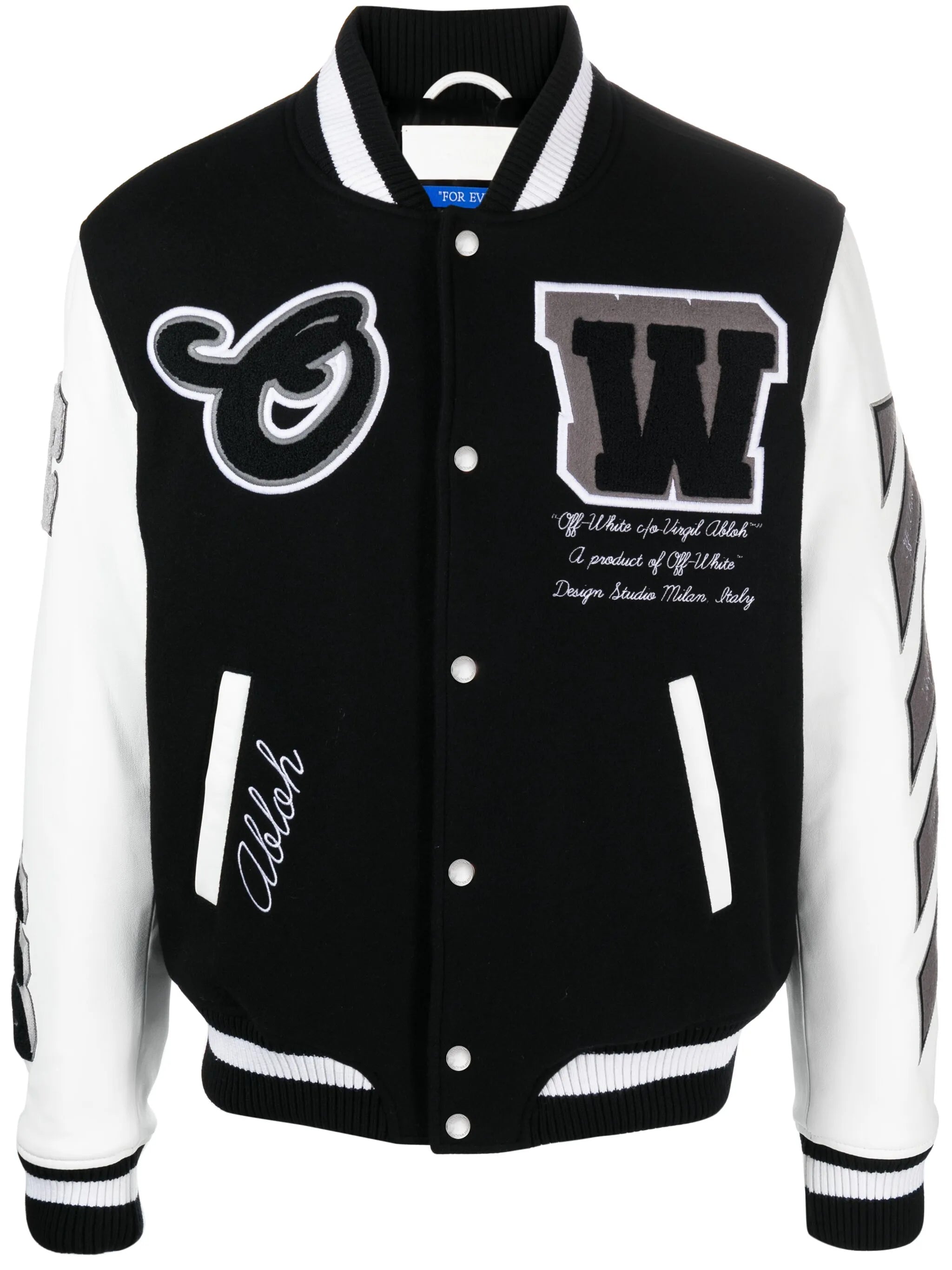 Lea appliqué varsity jacket