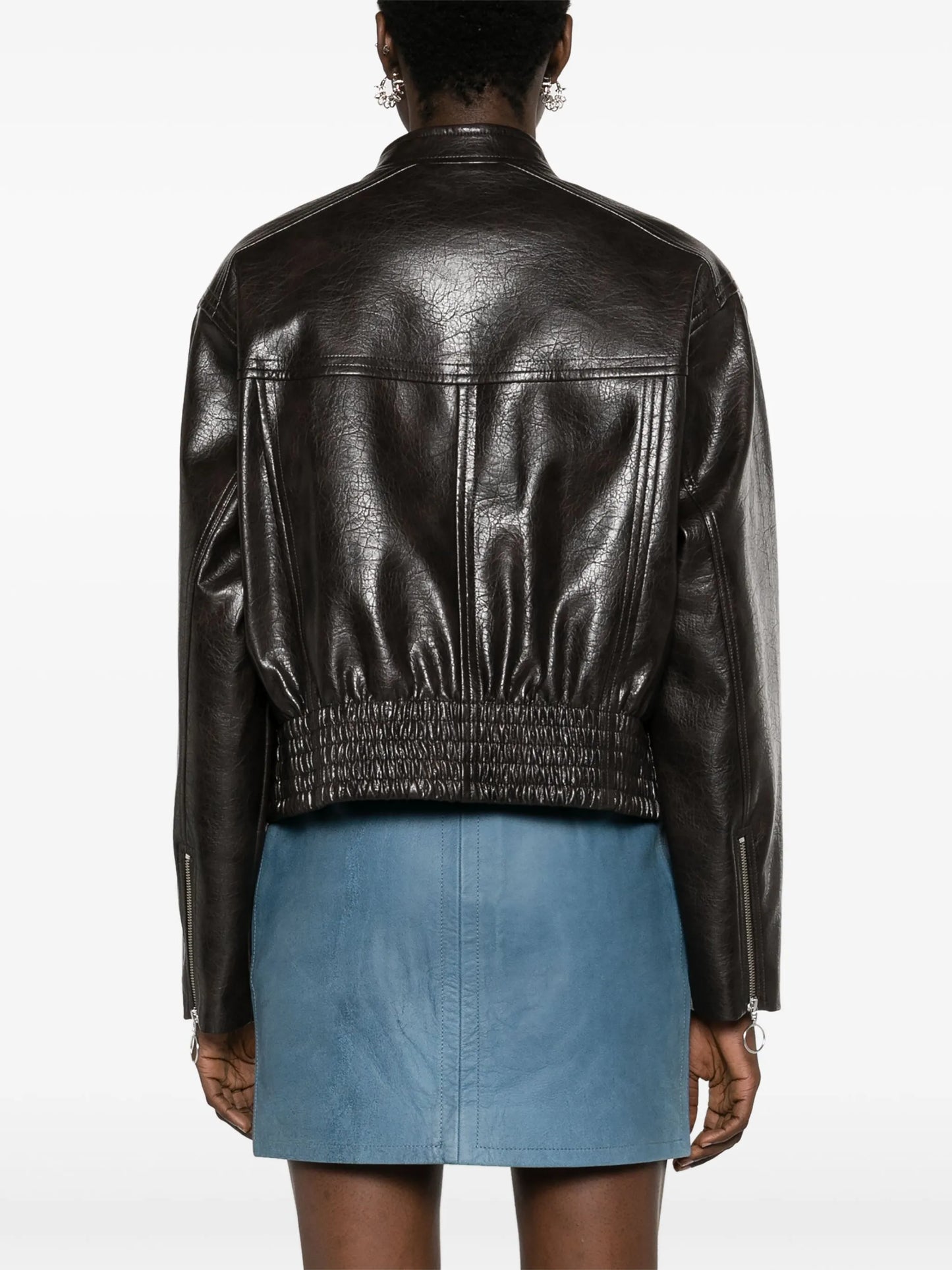Talulla faux-leather biker jacket