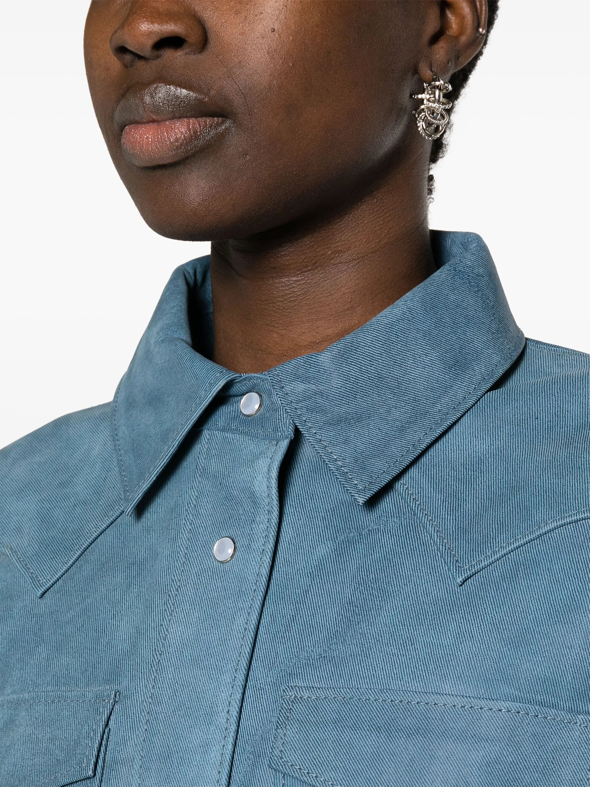 Western leather shirt