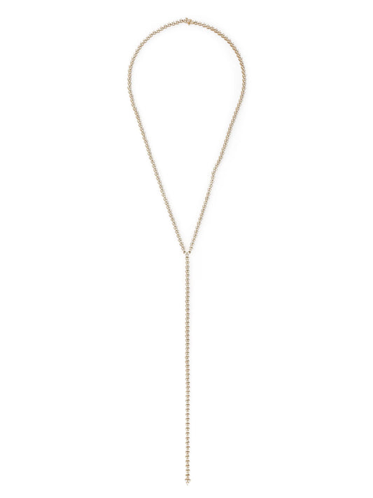 18kt yellow gold Lizette Y diamond necklace