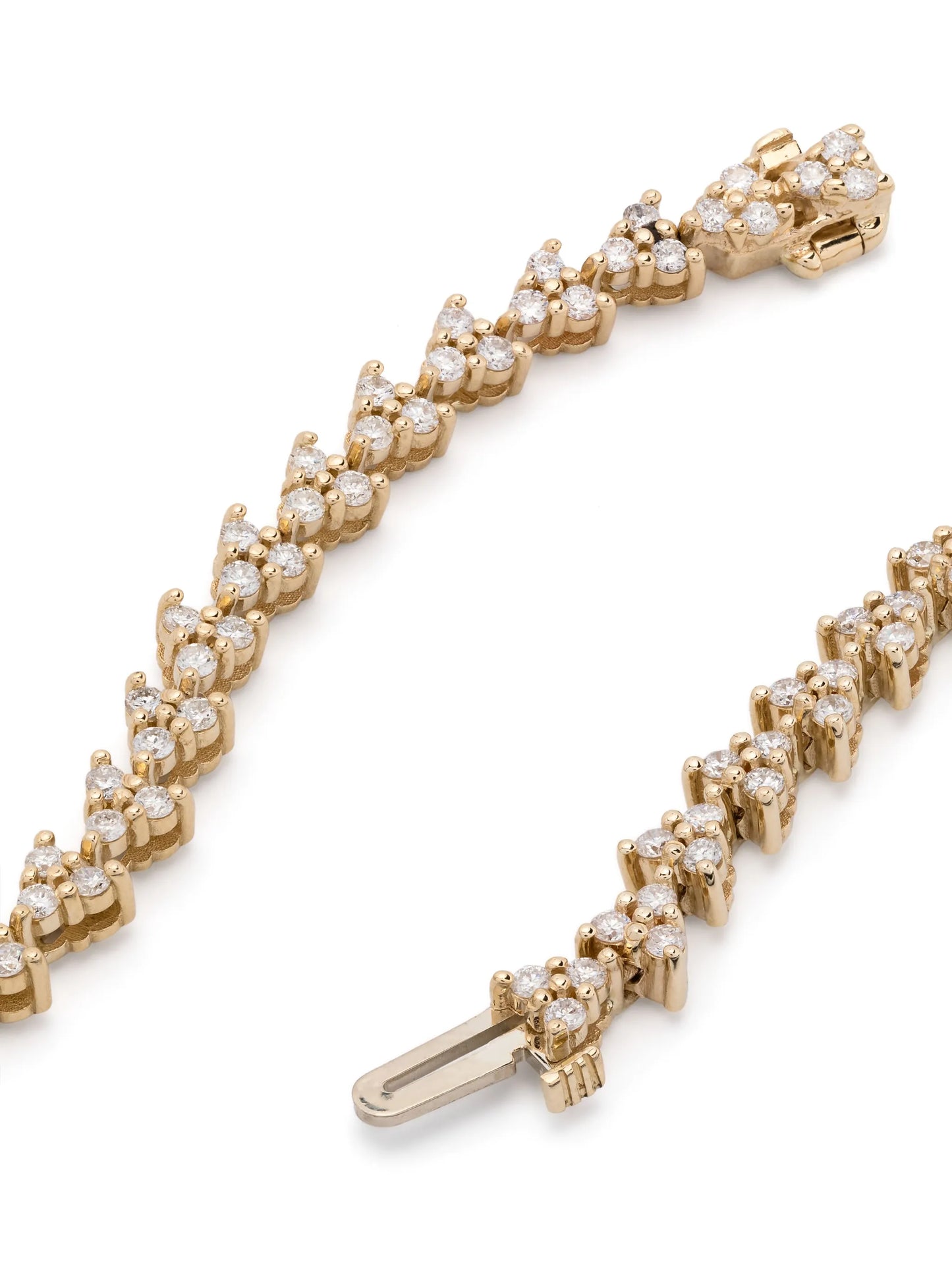 18kt yellow gold Lizette Y diamond necklace