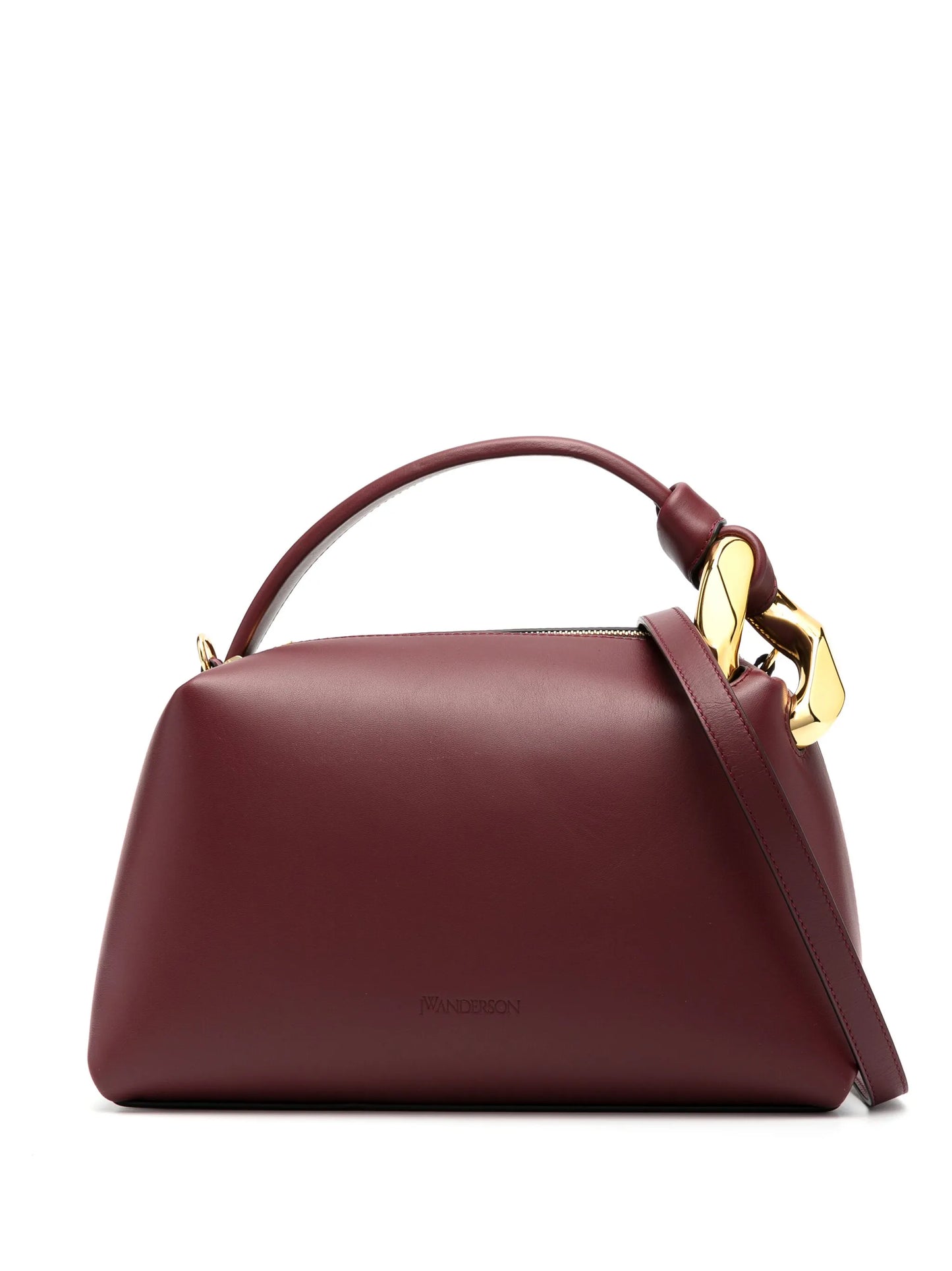 knot detailing leather tote bag