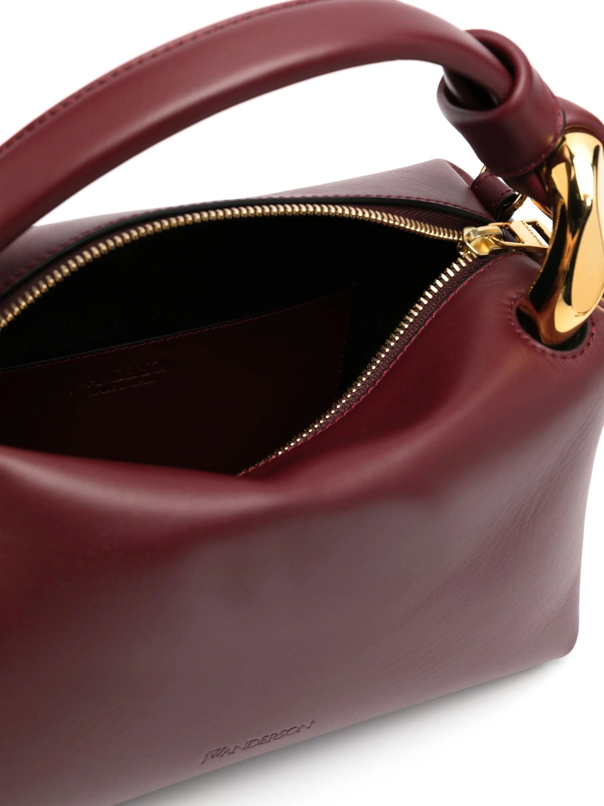 knot detailing leather tote bag