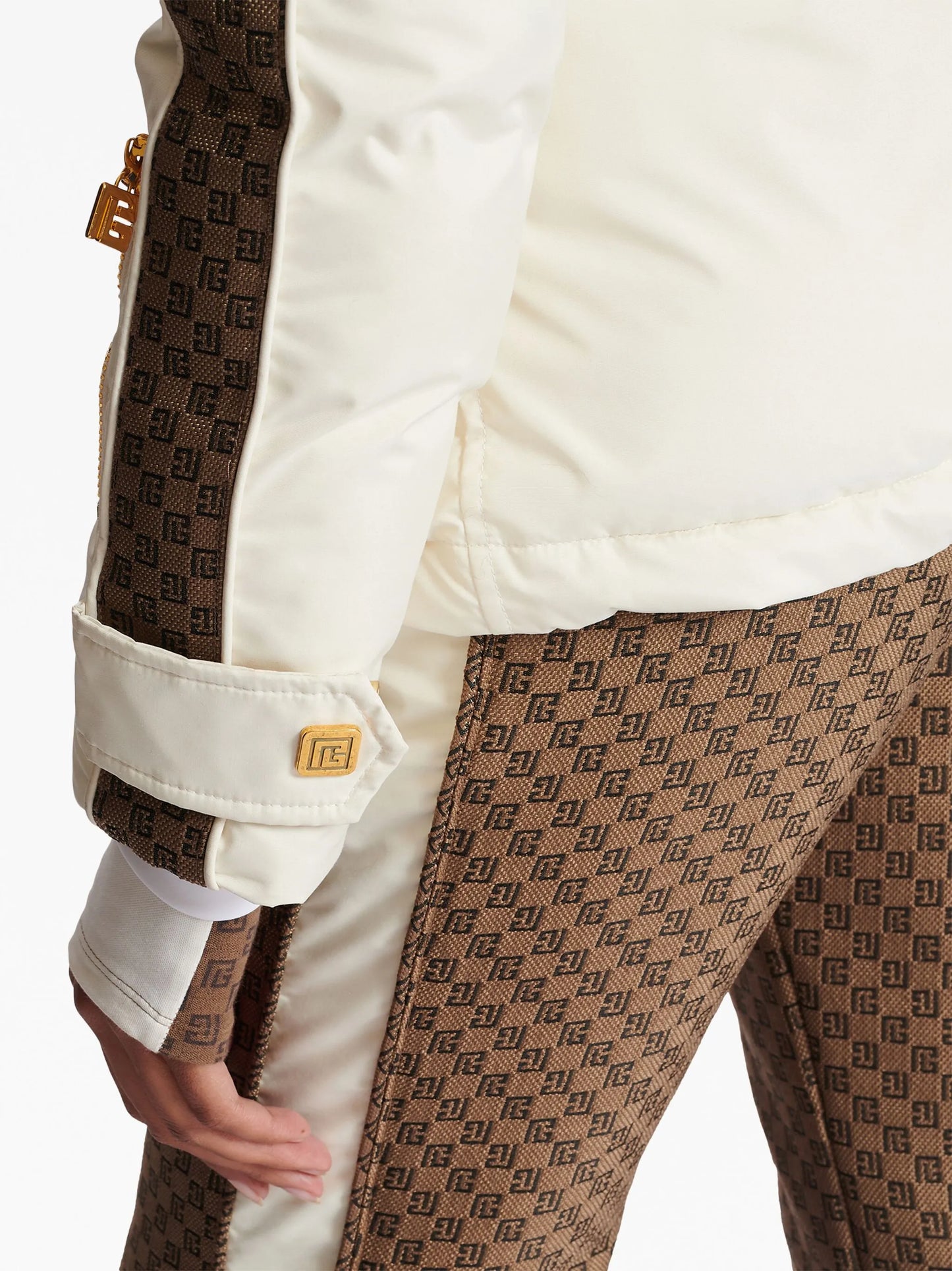 PB monogram belted ski jacket