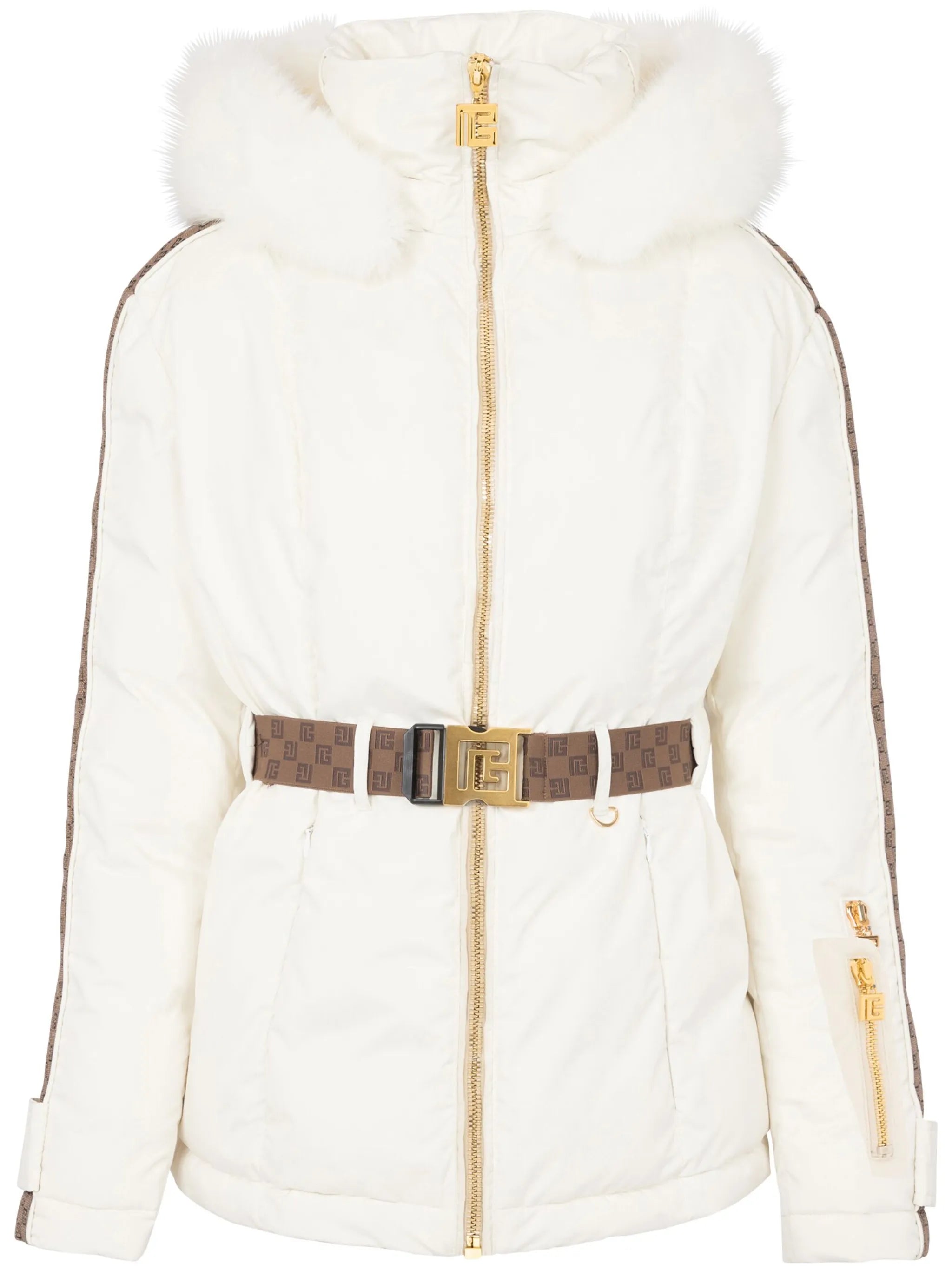 PB monogram belted ski jacket