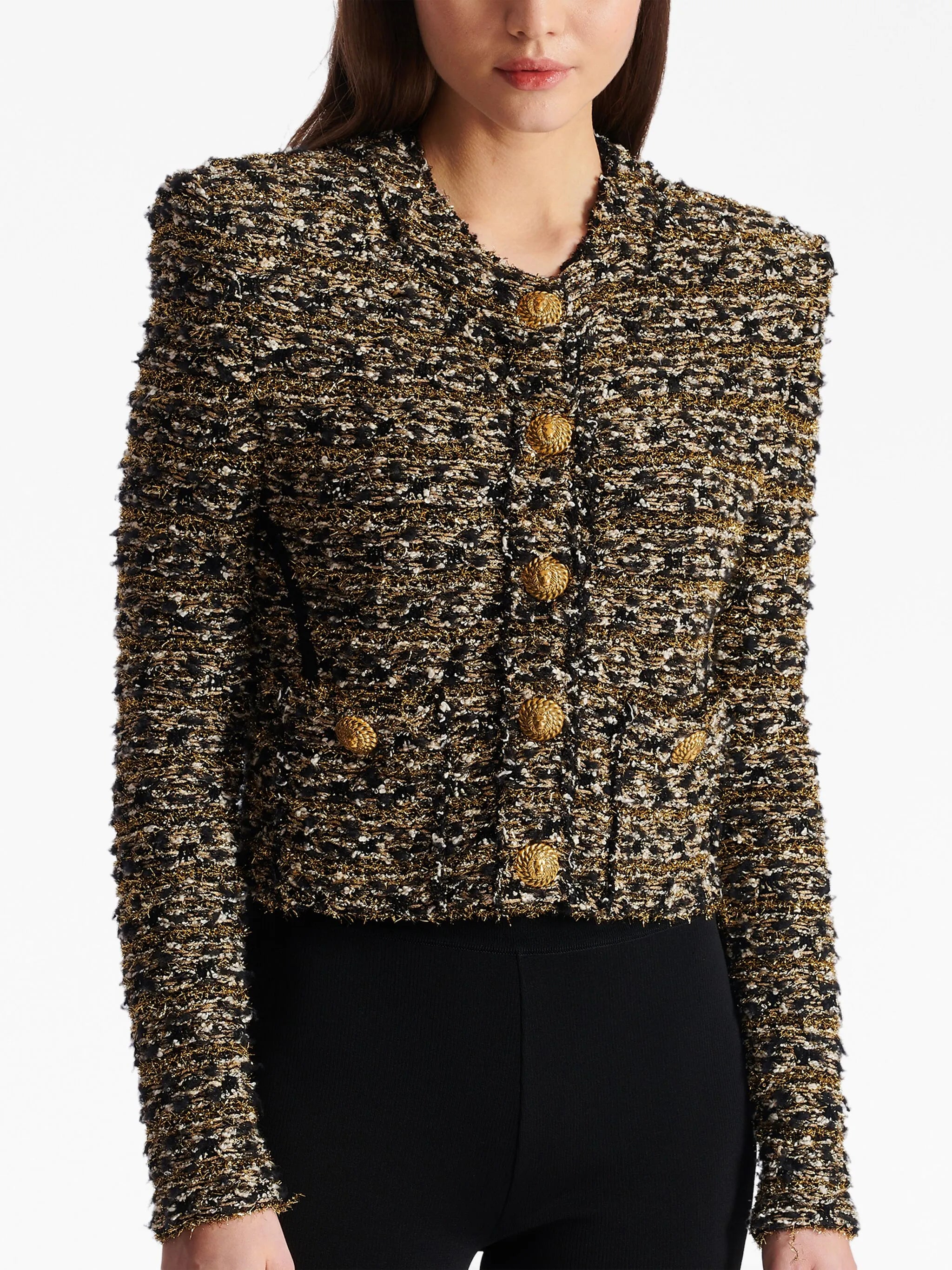 cropped tweed jacket