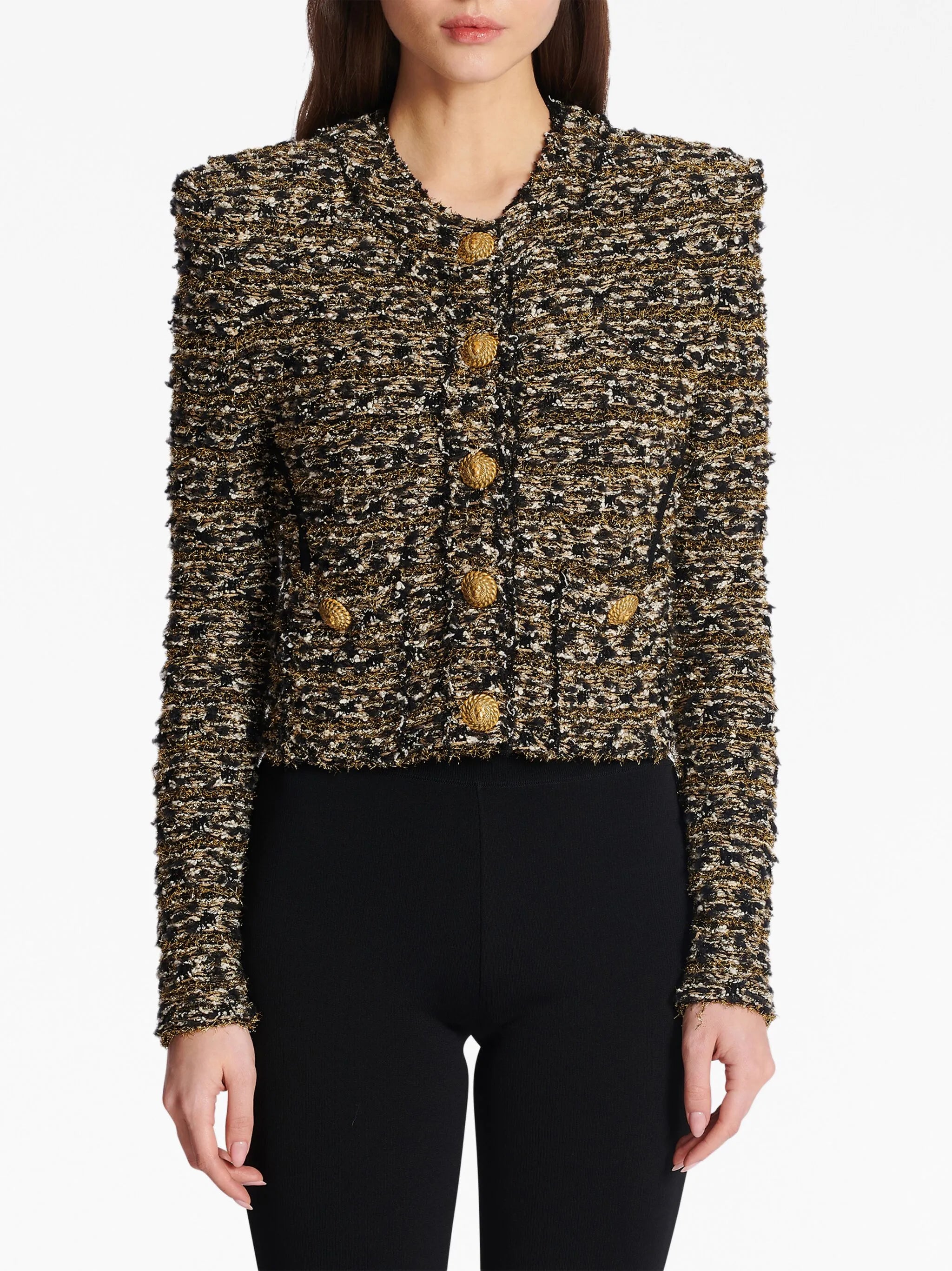 cropped tweed jacket