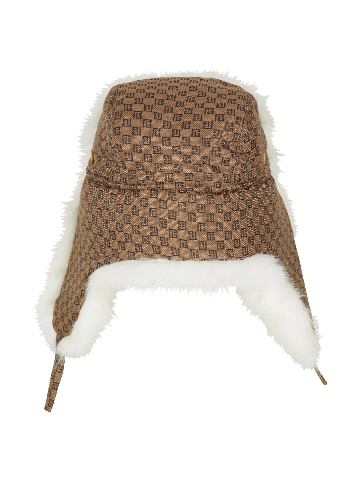 mini monogram-print trapper hat
