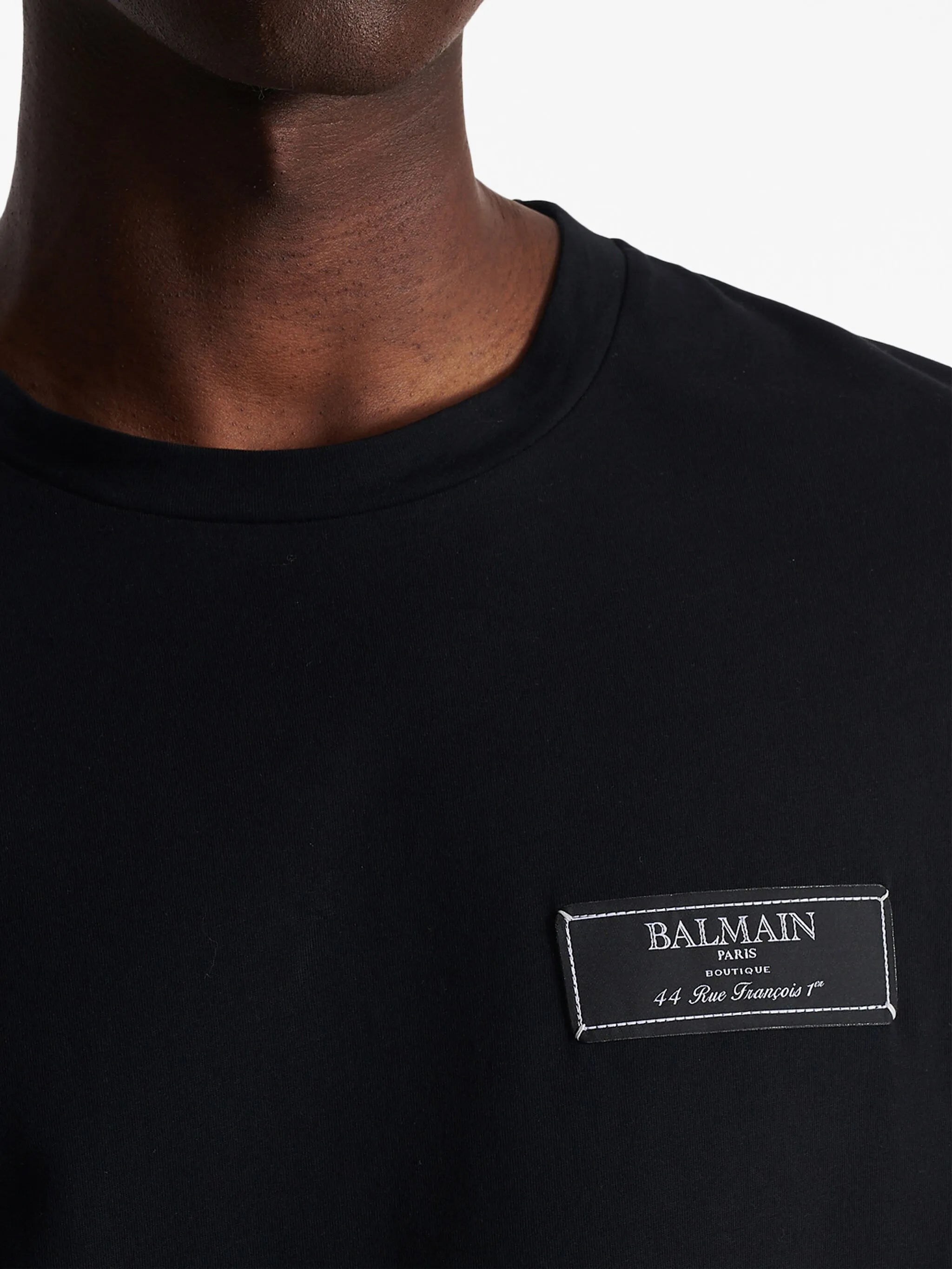 logo-patch cotton T-shirt