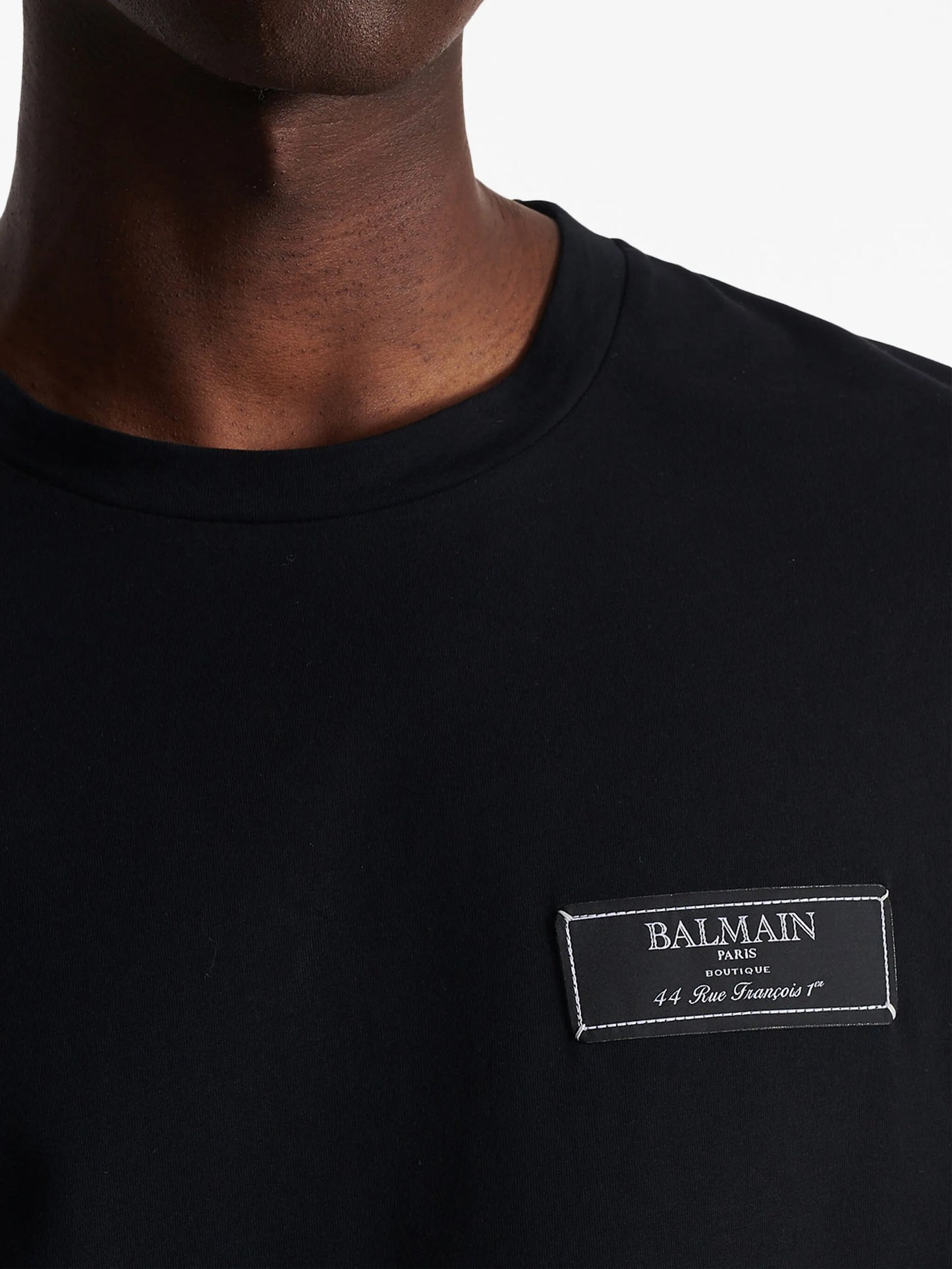 logo-patch cotton T-shirt