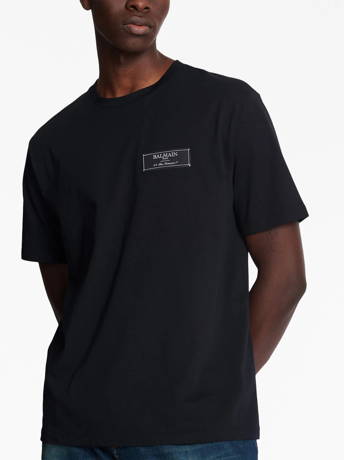logo-patch cotton T-shirt