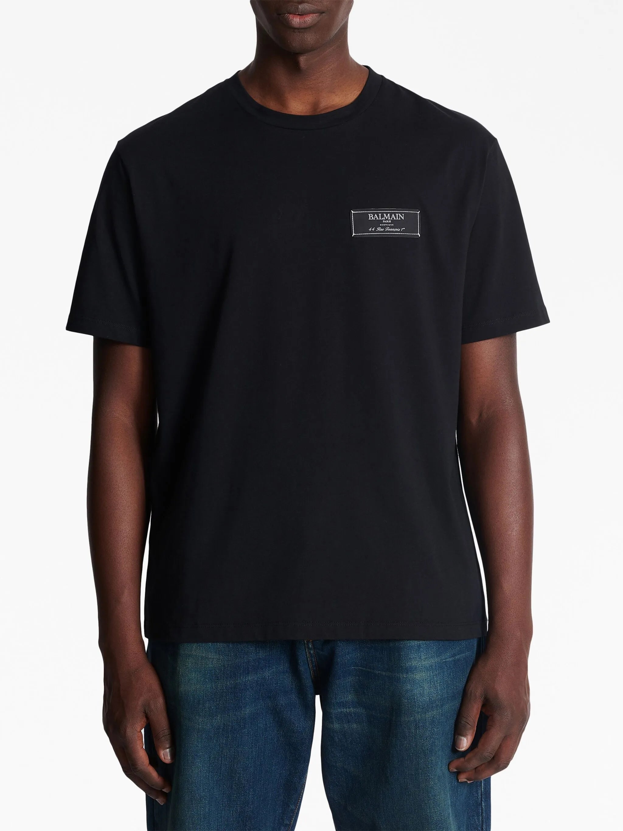 logo-patch cotton T-shirt