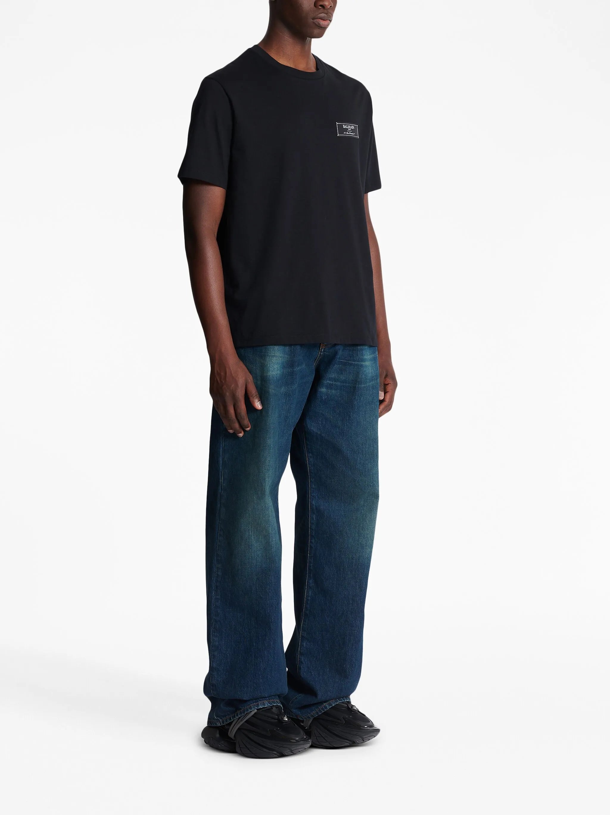 logo-patch cotton T-shirt