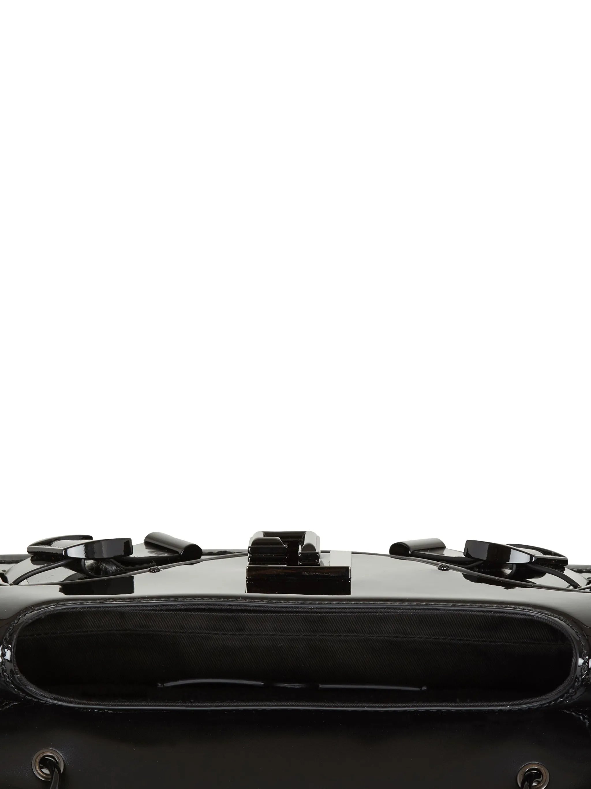 Blaze patent leather clutch bag