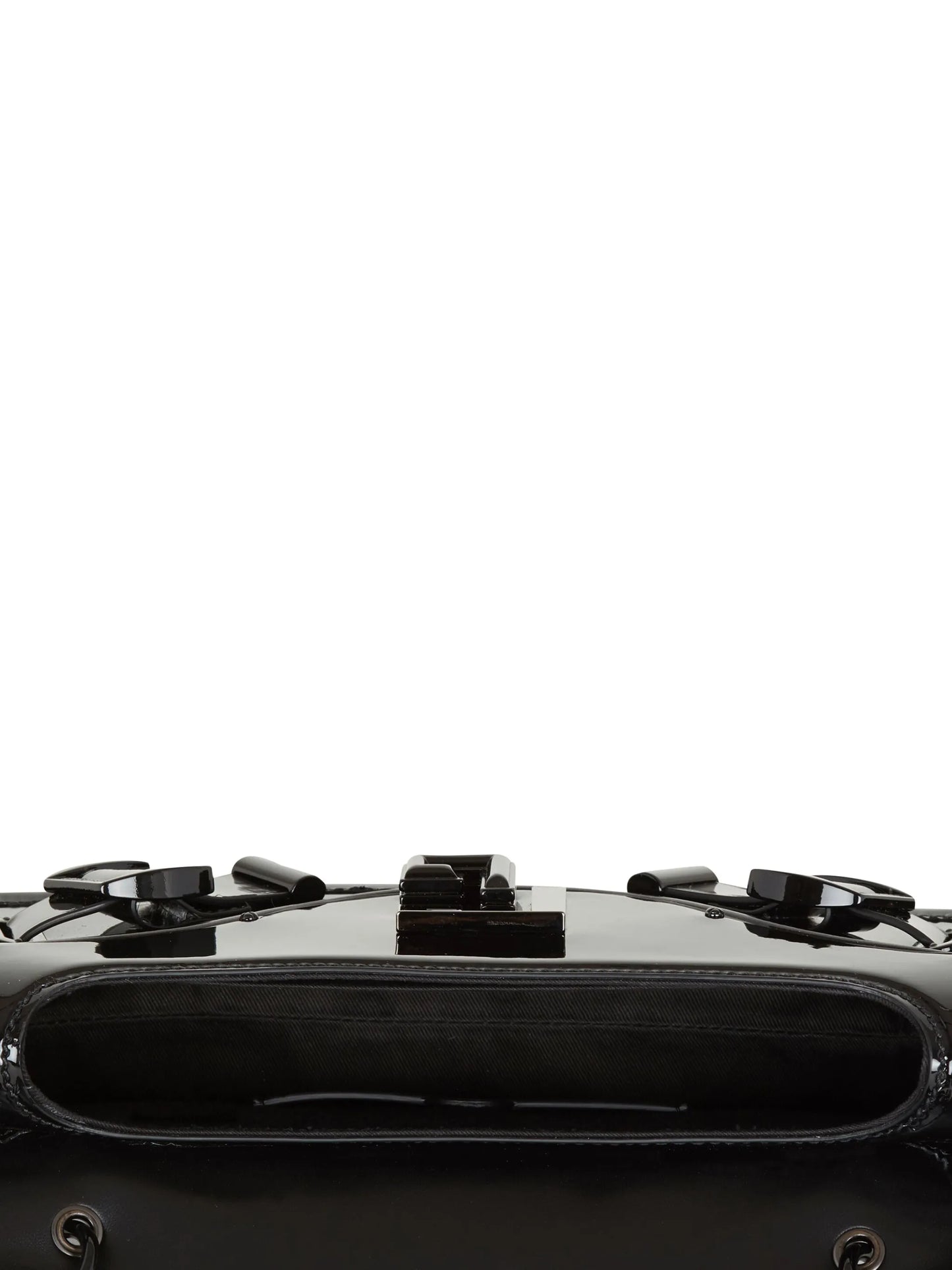 Blaze patent leather clutch bag