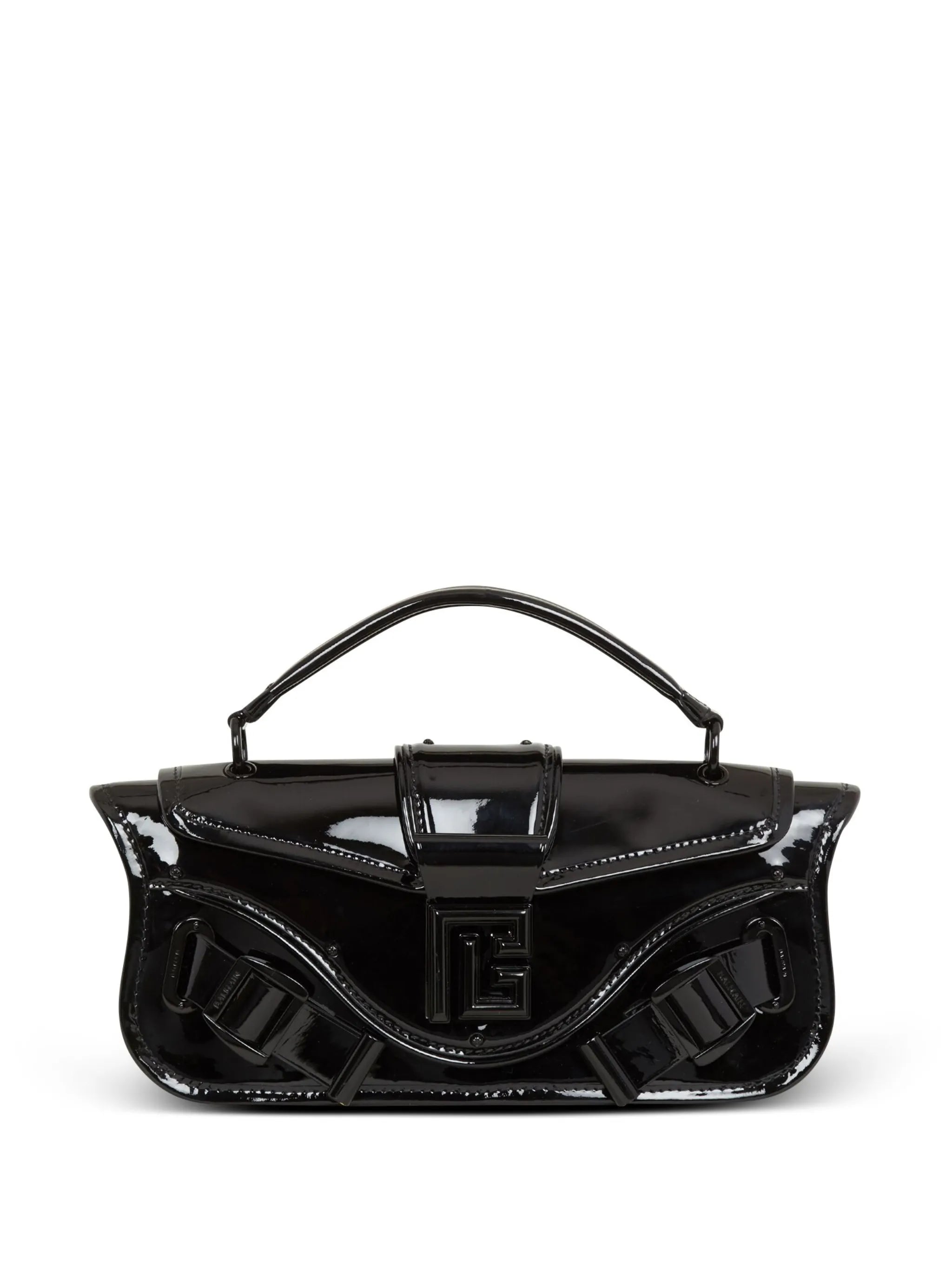 Blaze patent leather clutch bag