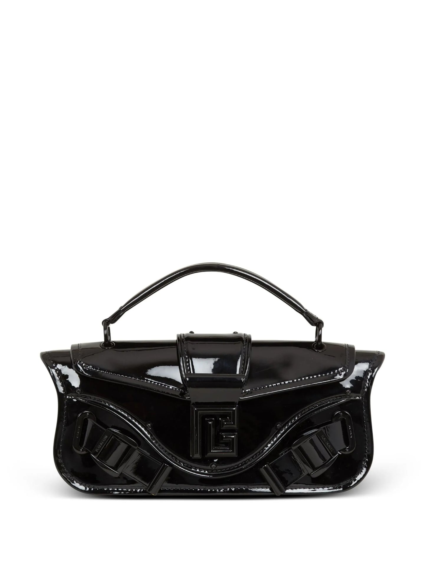 Blaze patent leather clutch bag