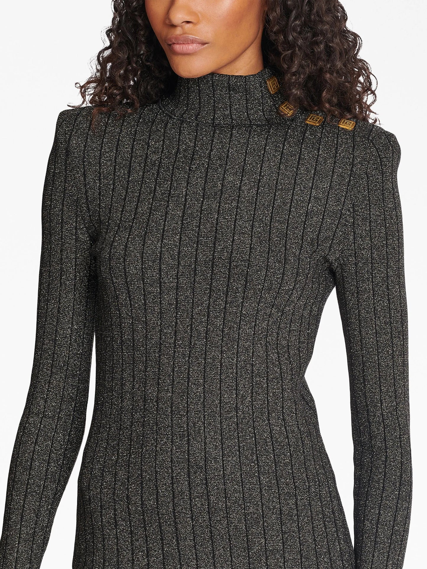 long-sleeve knitted jumper