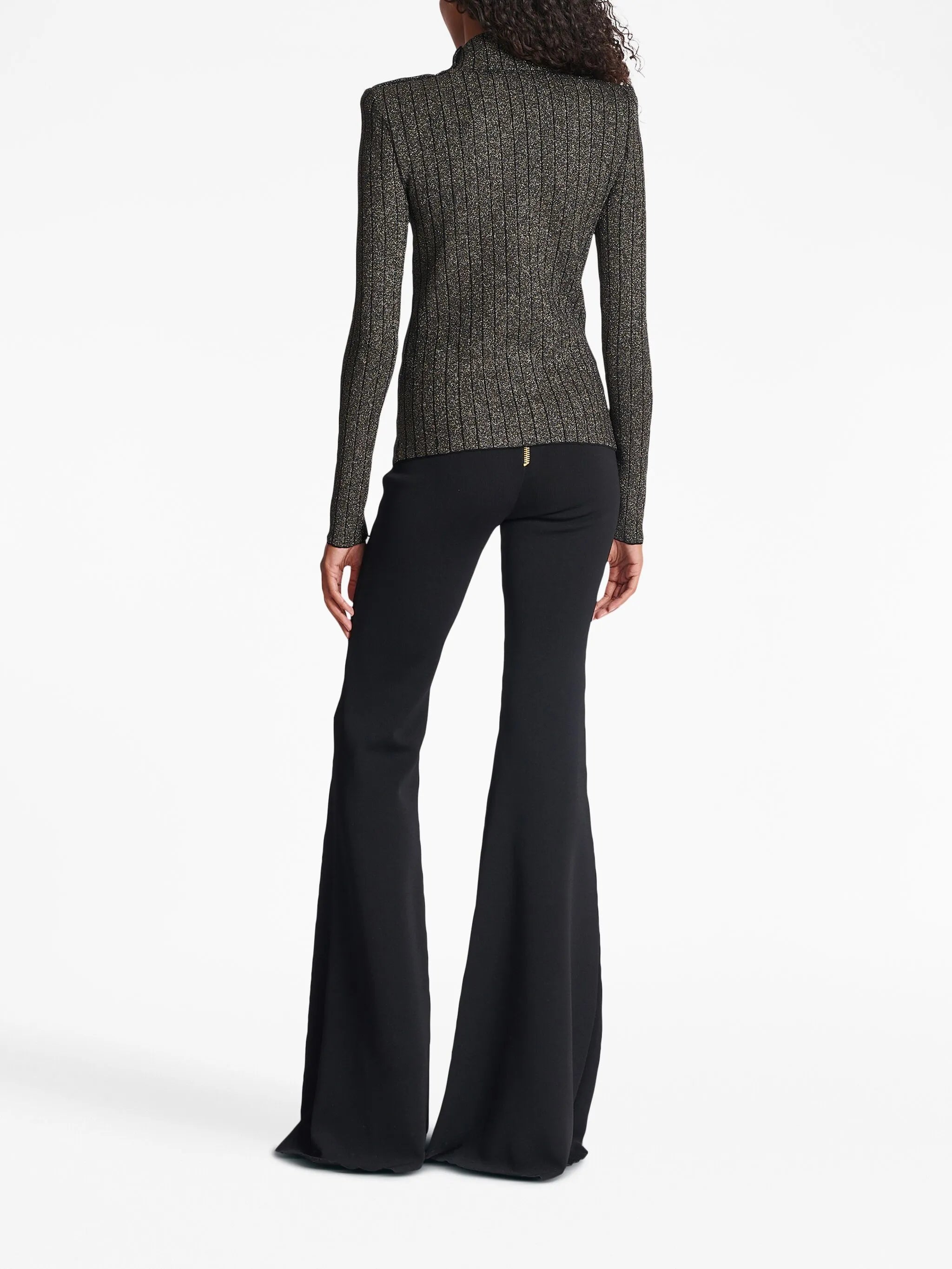 long-sleeve knitted jumper