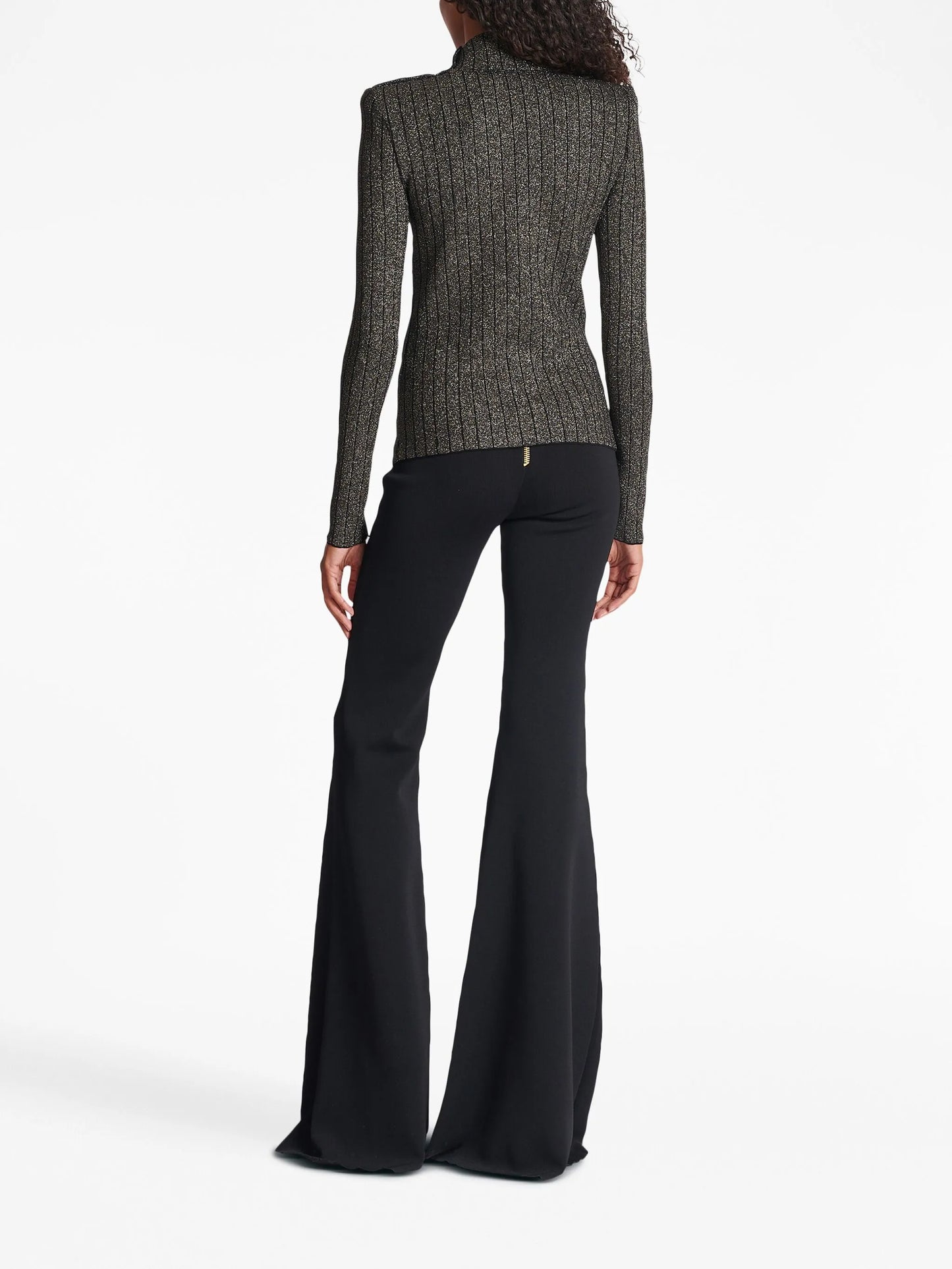 long-sleeve knitted jumper