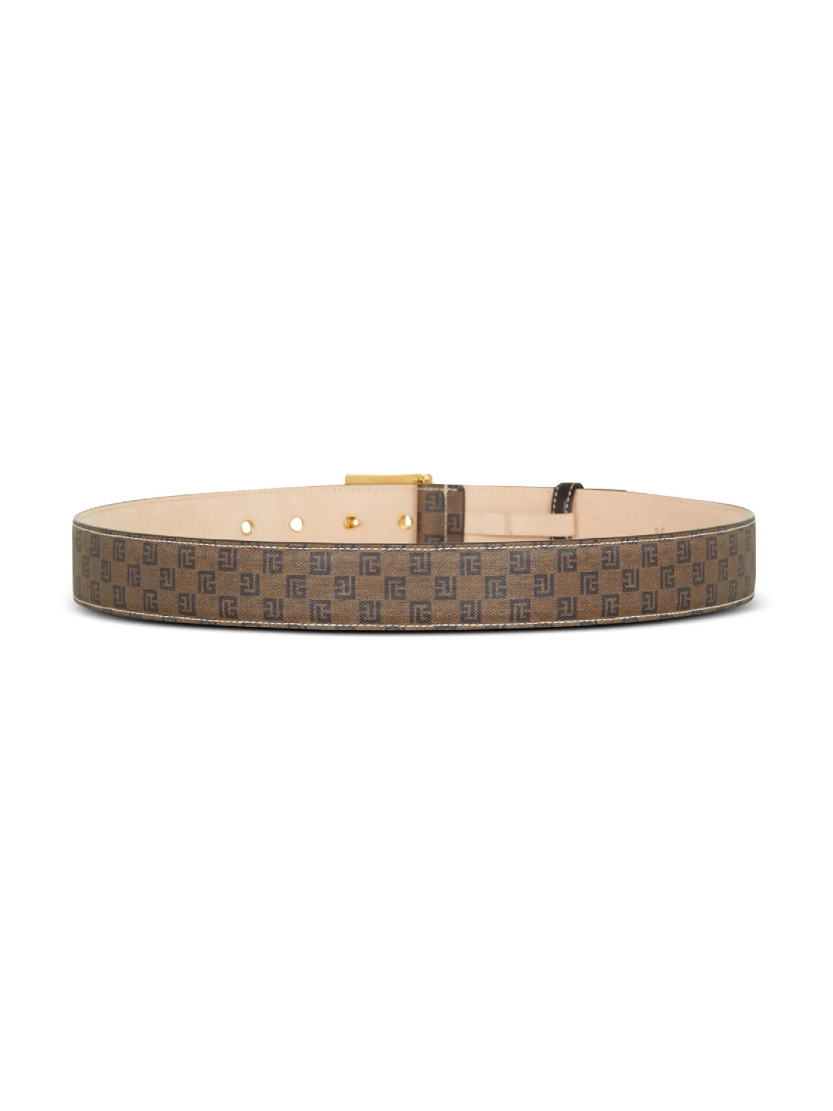 monogram canvas buckled belt