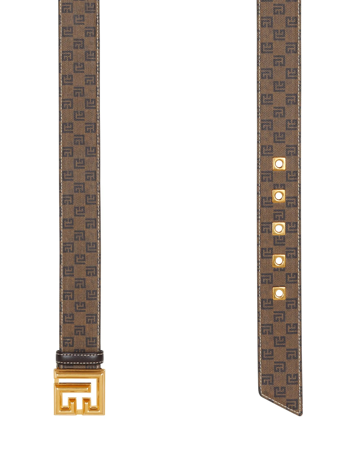 monogram canvas buckled belt