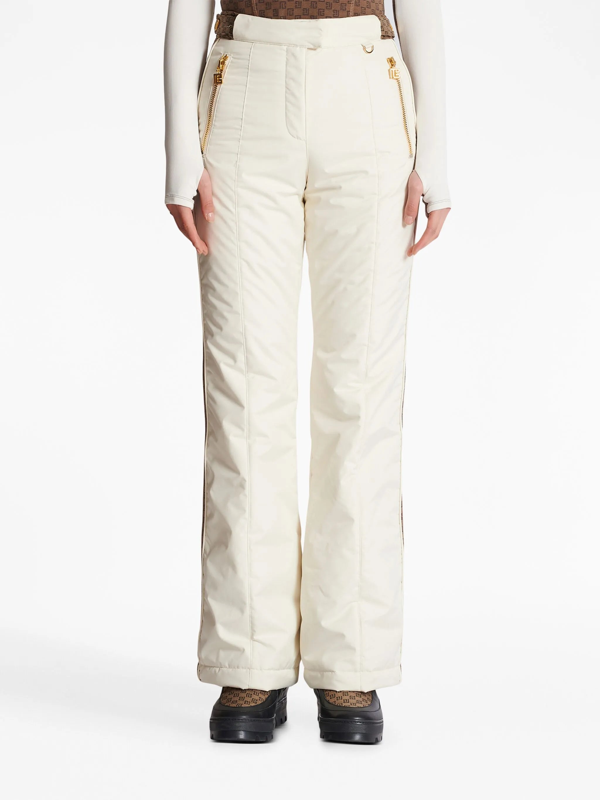 monogram-stripes ski trousers