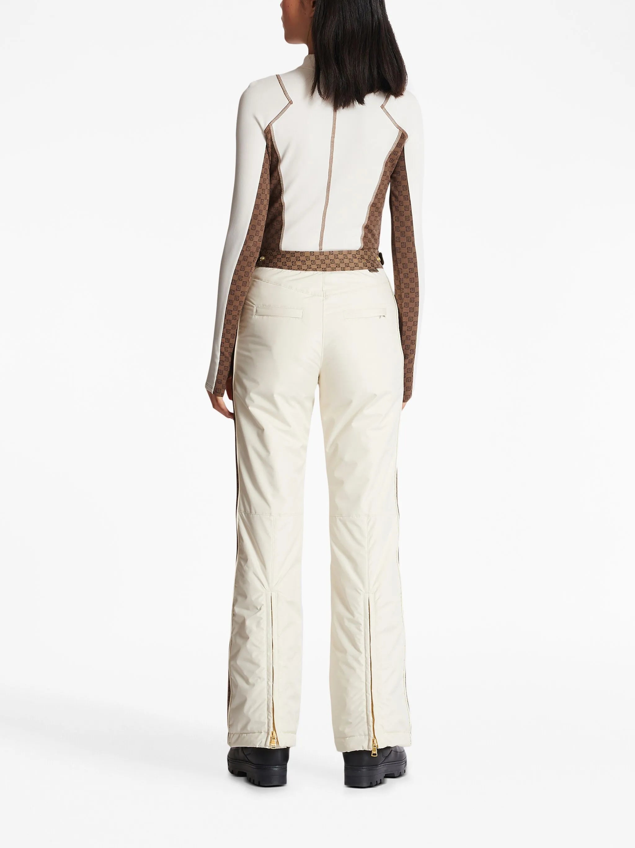 monogram-stripes ski trousers