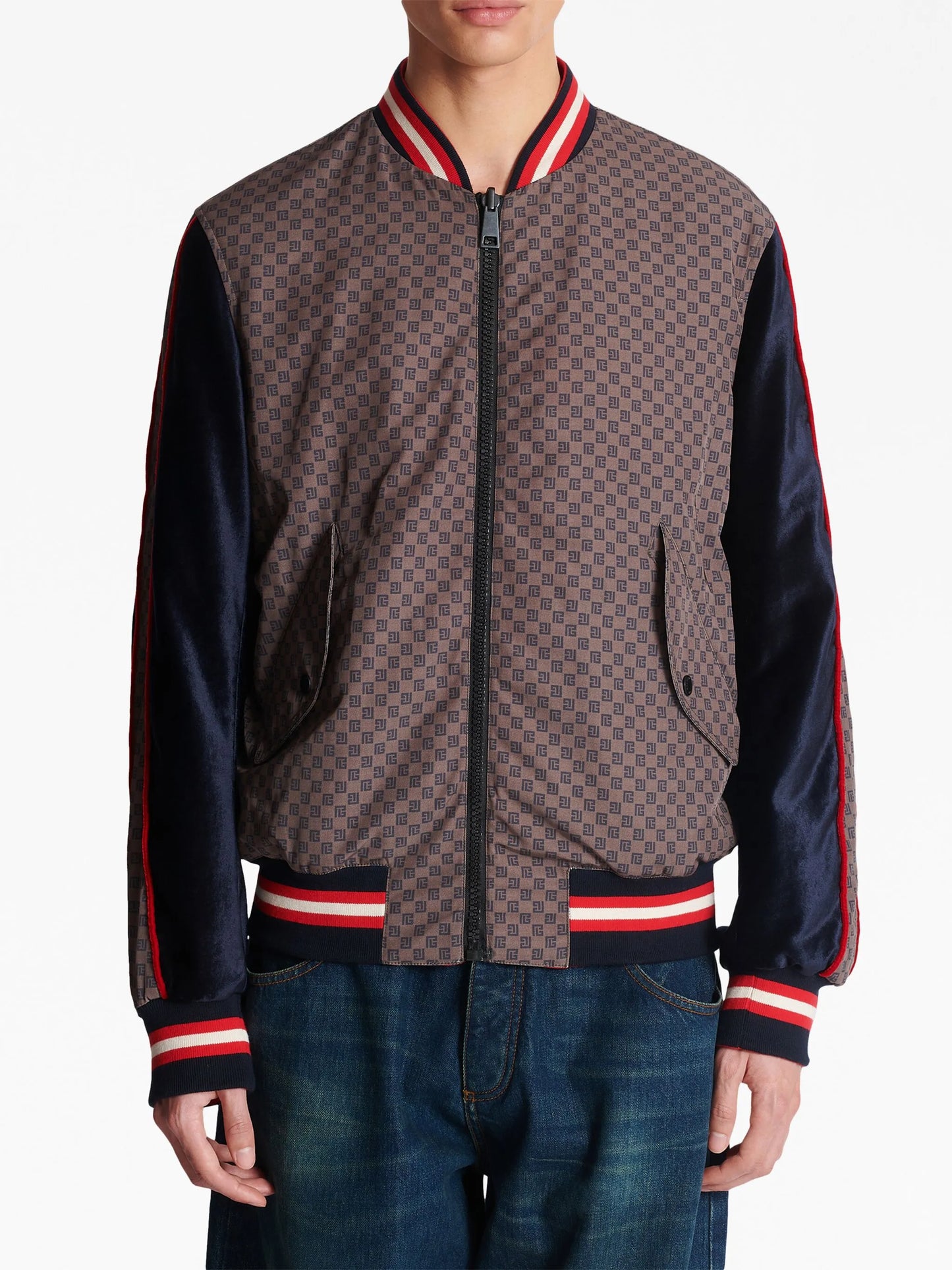 PB-monogram bomber jacket