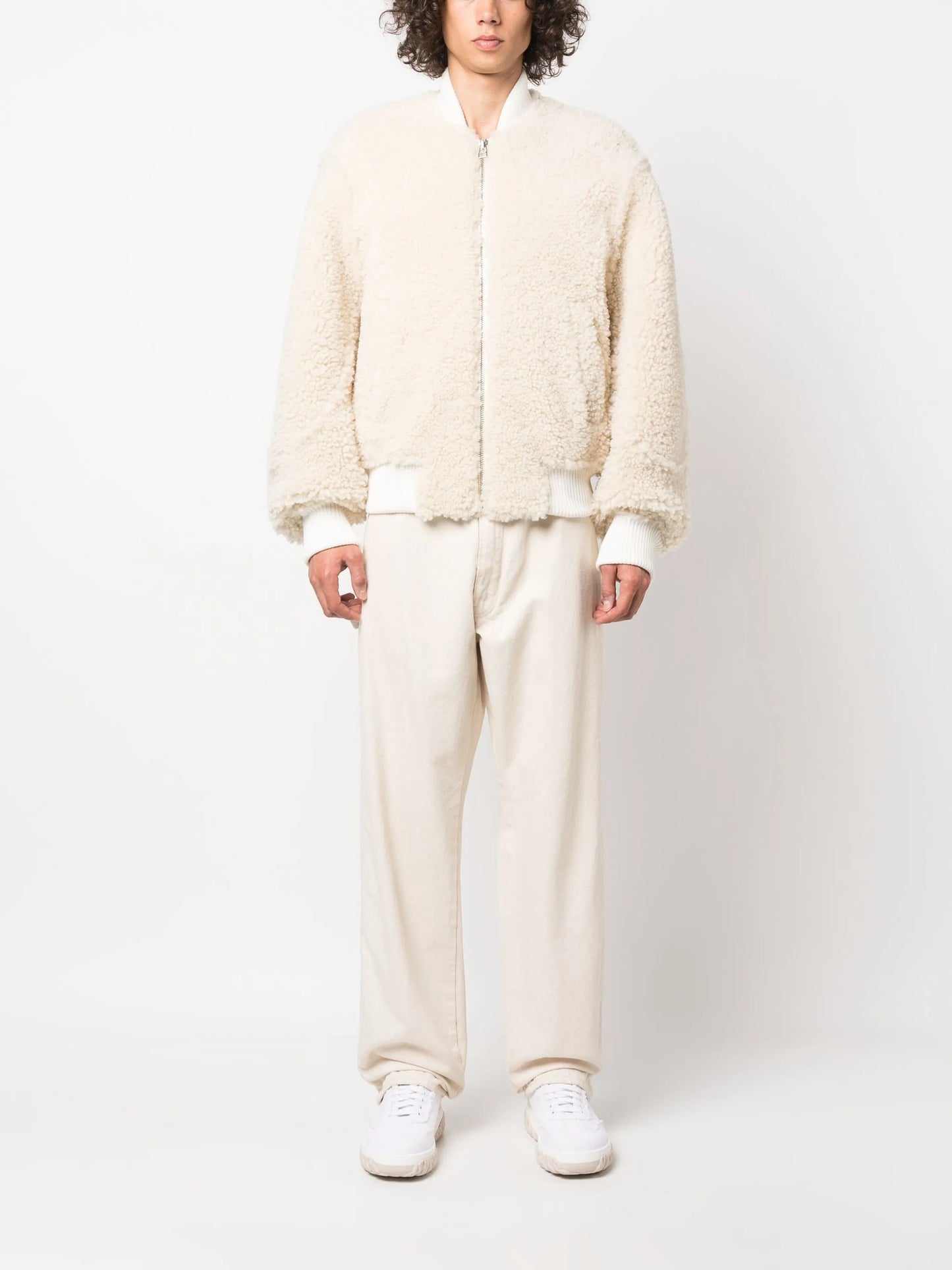 Le Blouson Pilou shearling bomber jacket