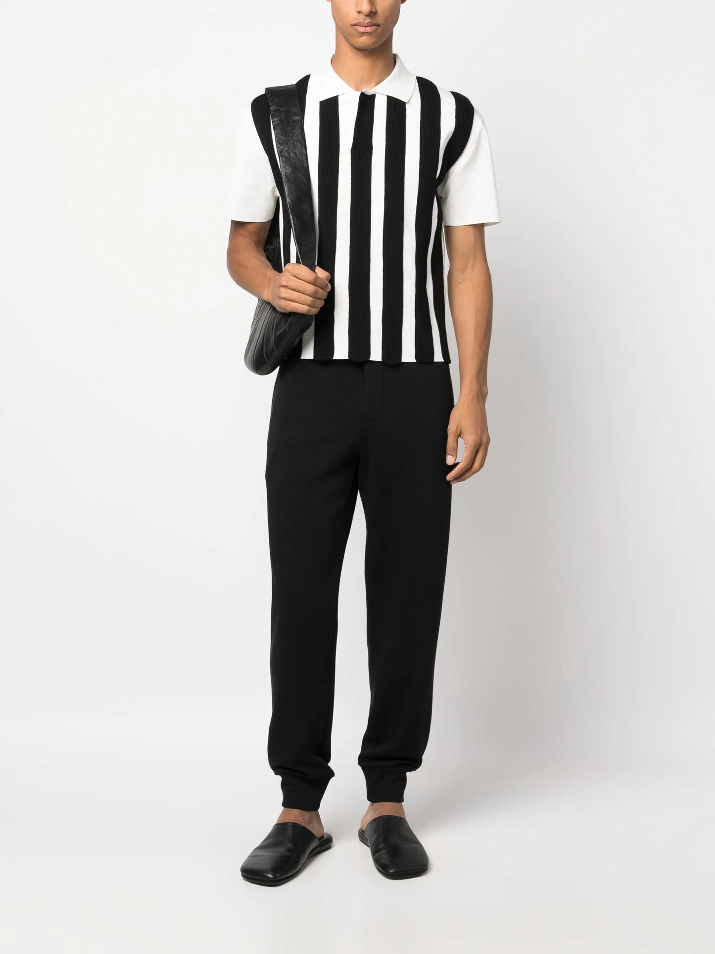 tapered cotton track pants