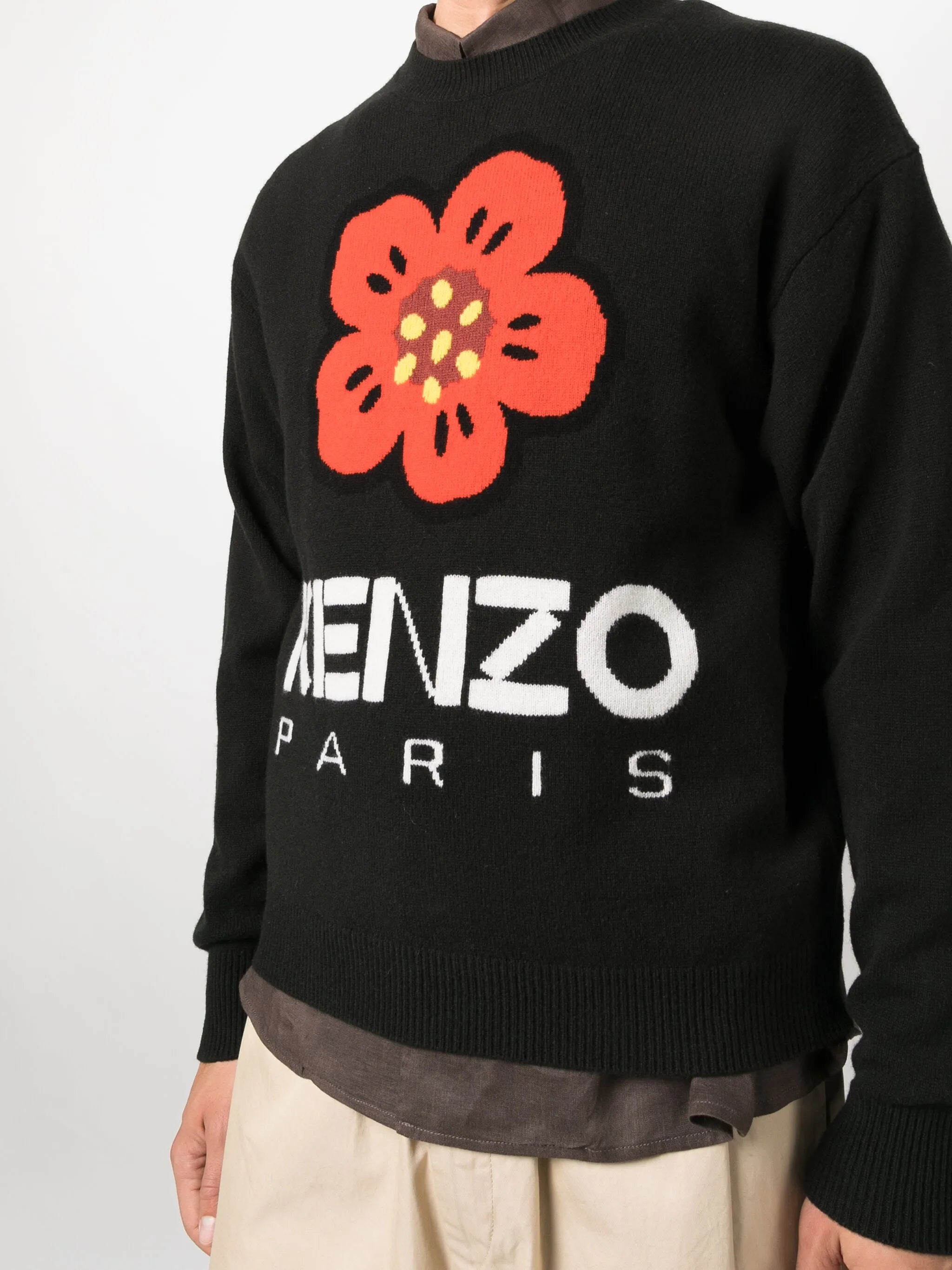 Boke Flower-motif wool jumper