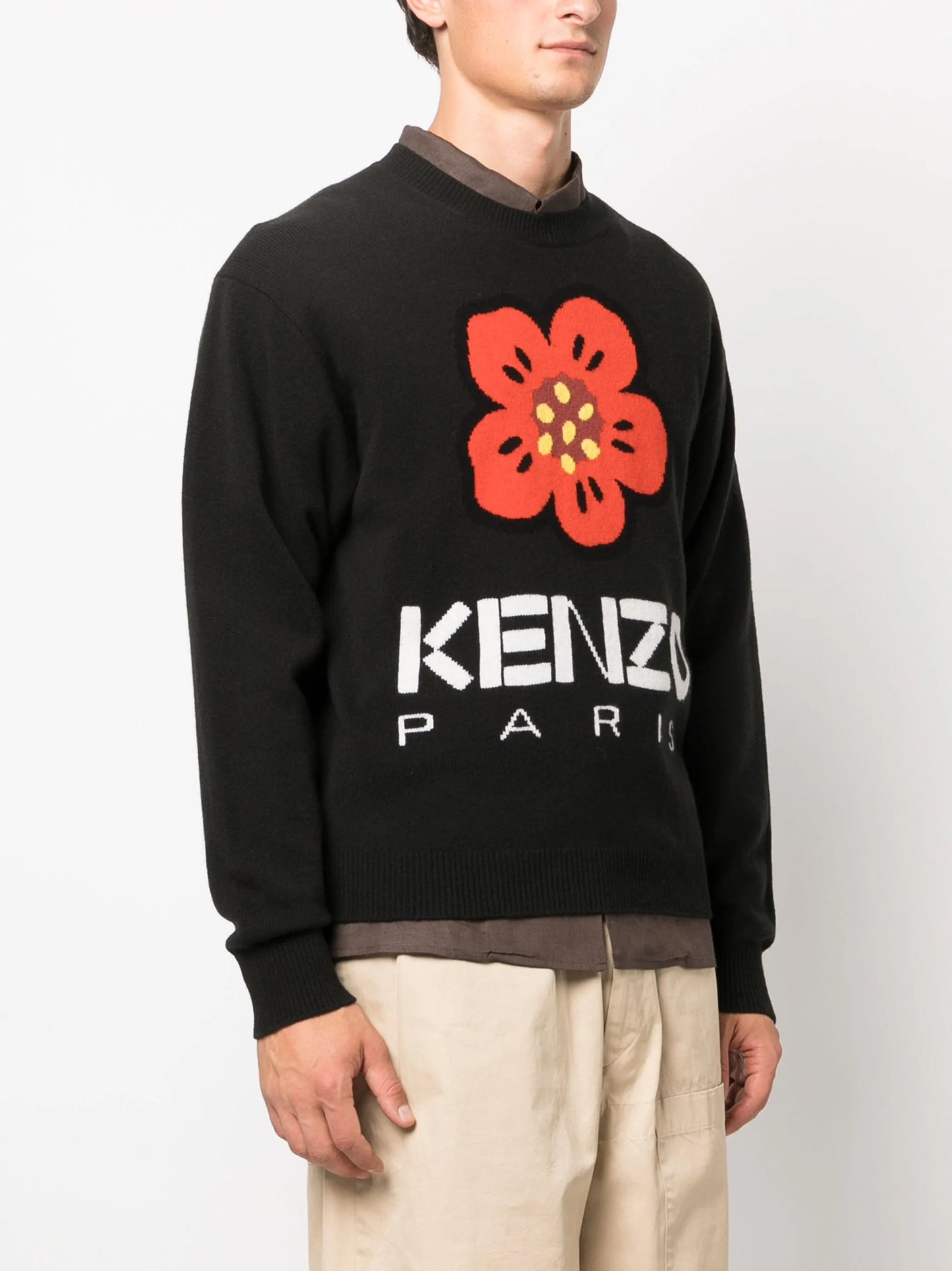 Boke Flower-motif wool jumper