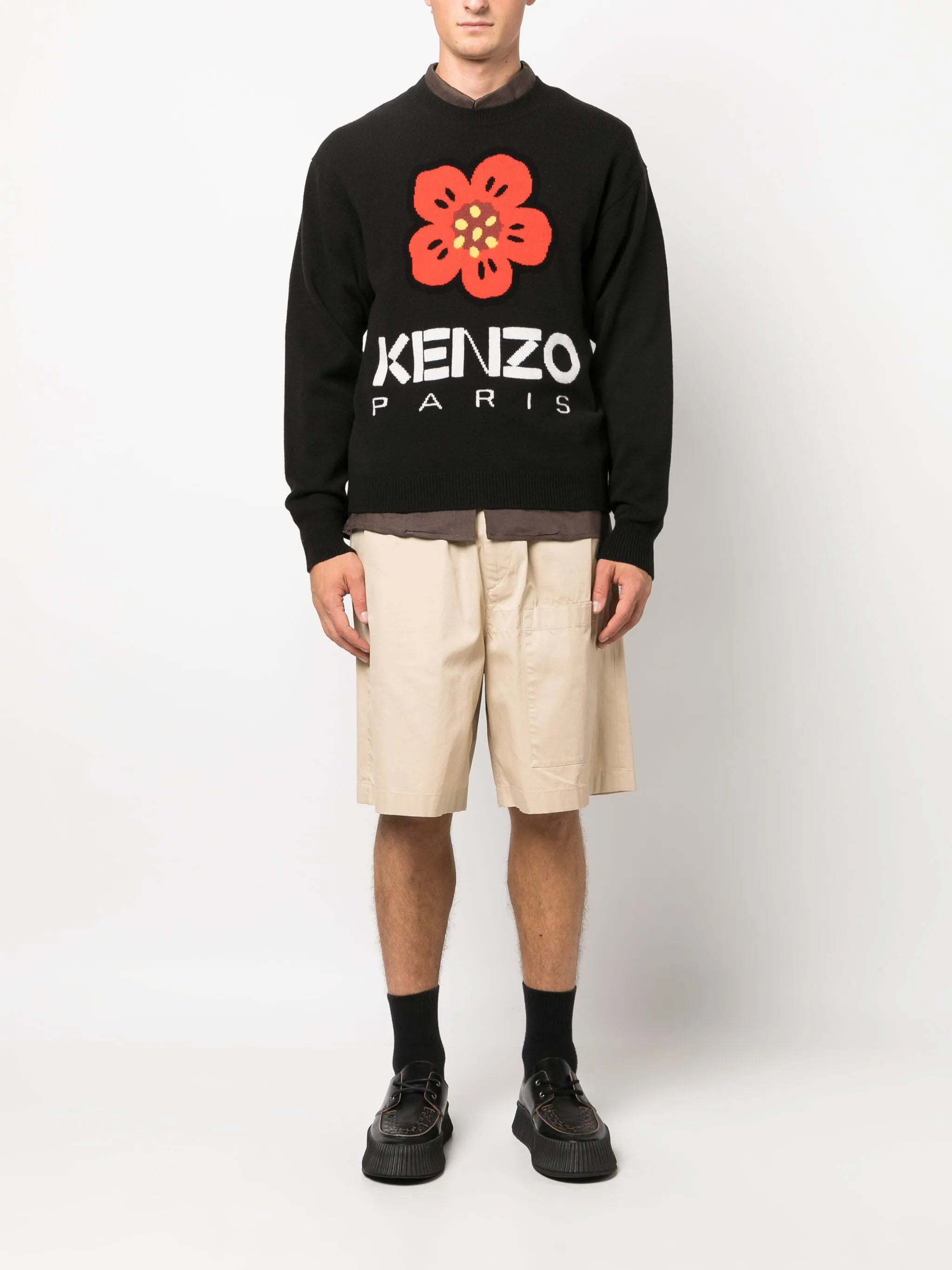 Boke Flower-motif wool jumper