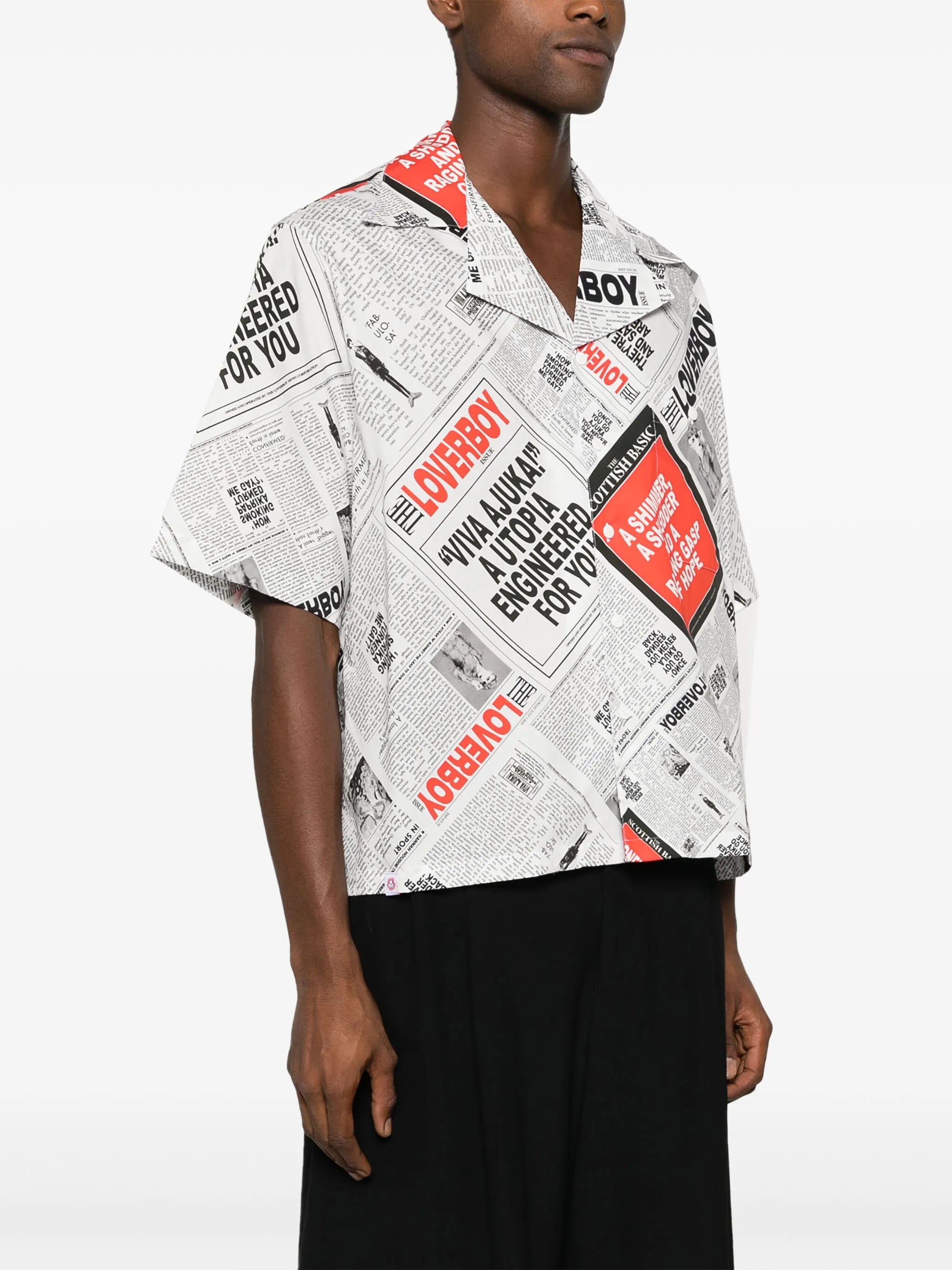 graphic-print organic cotton shirt