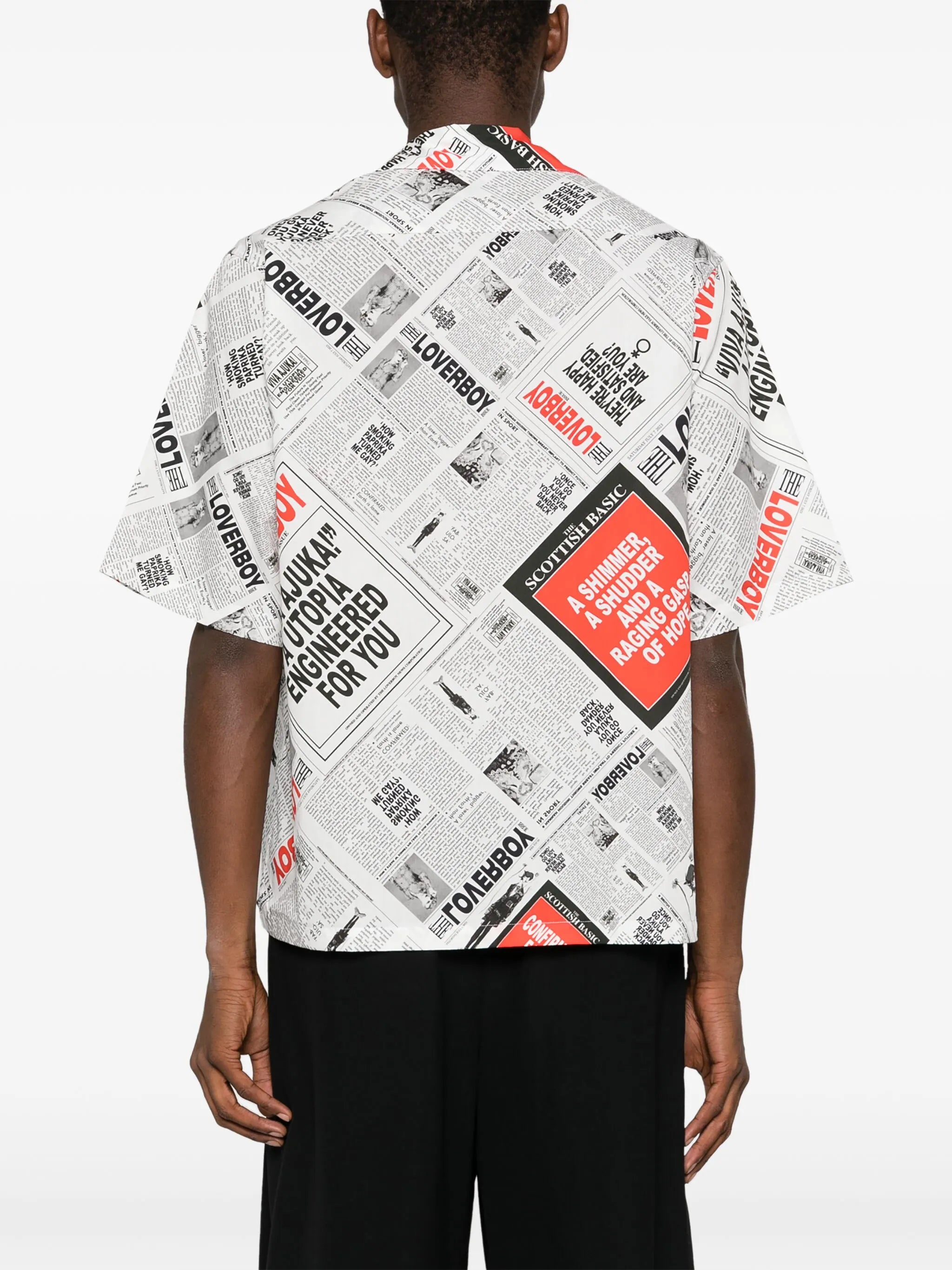 graphic-print organic cotton shirt