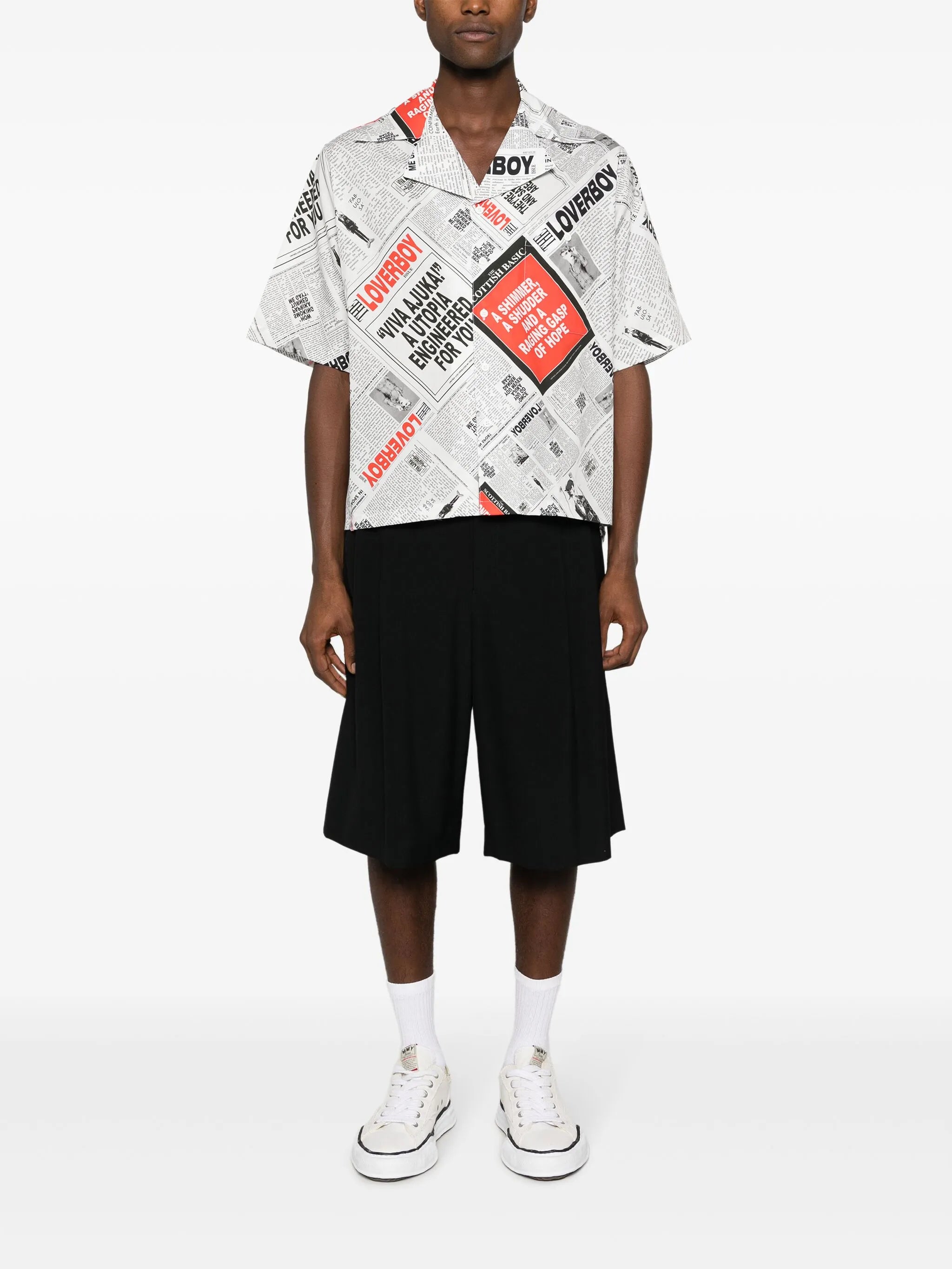 graphic-print organic cotton shirt