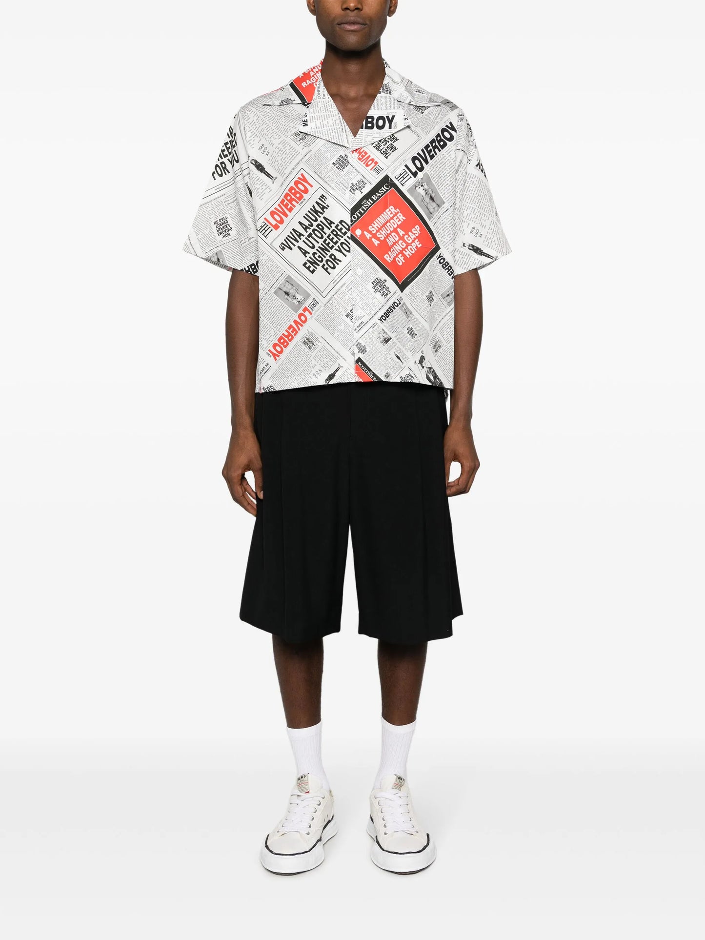 graphic-print organic cotton shirt