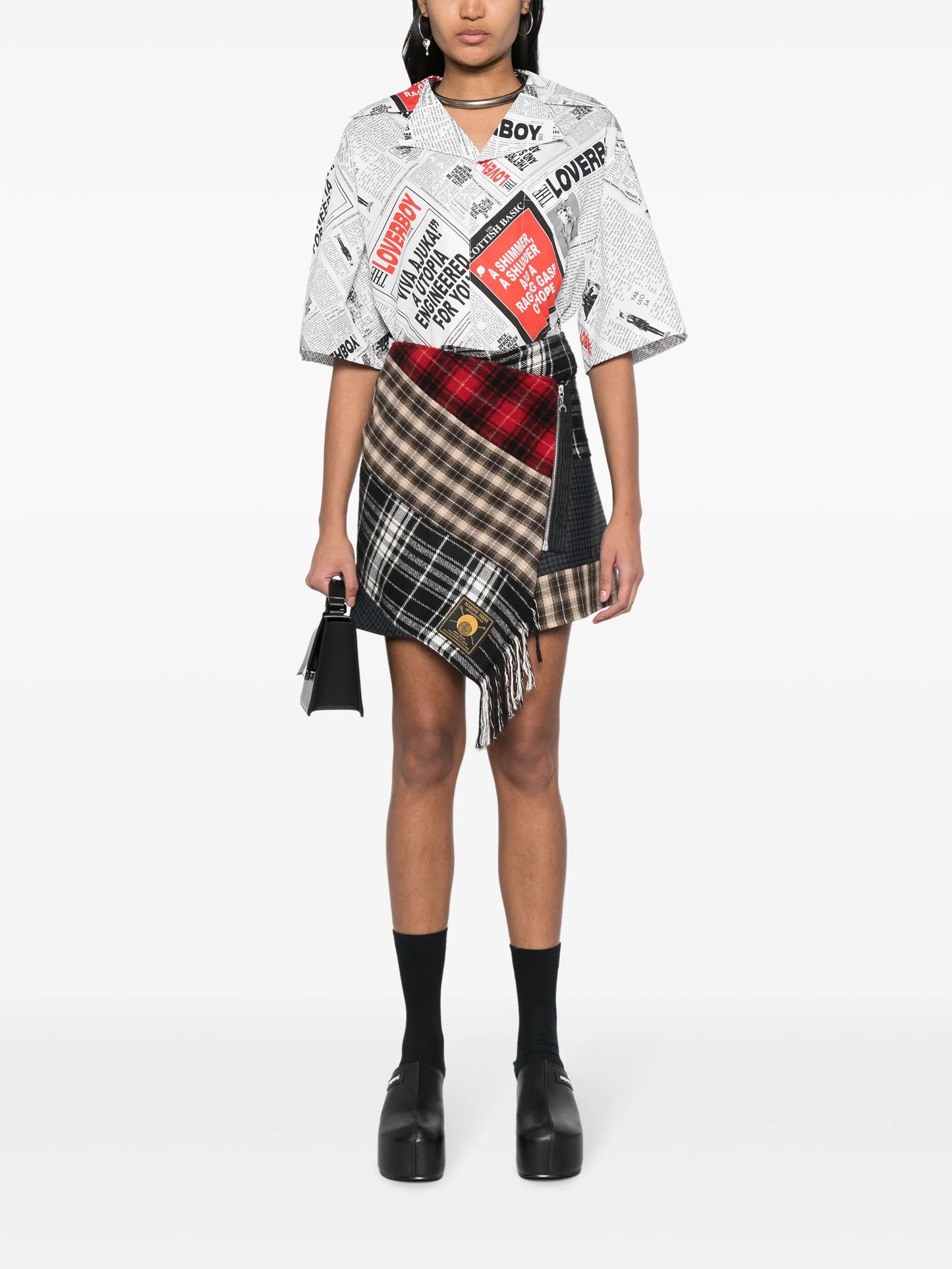 graphic-print organic cotton shirt