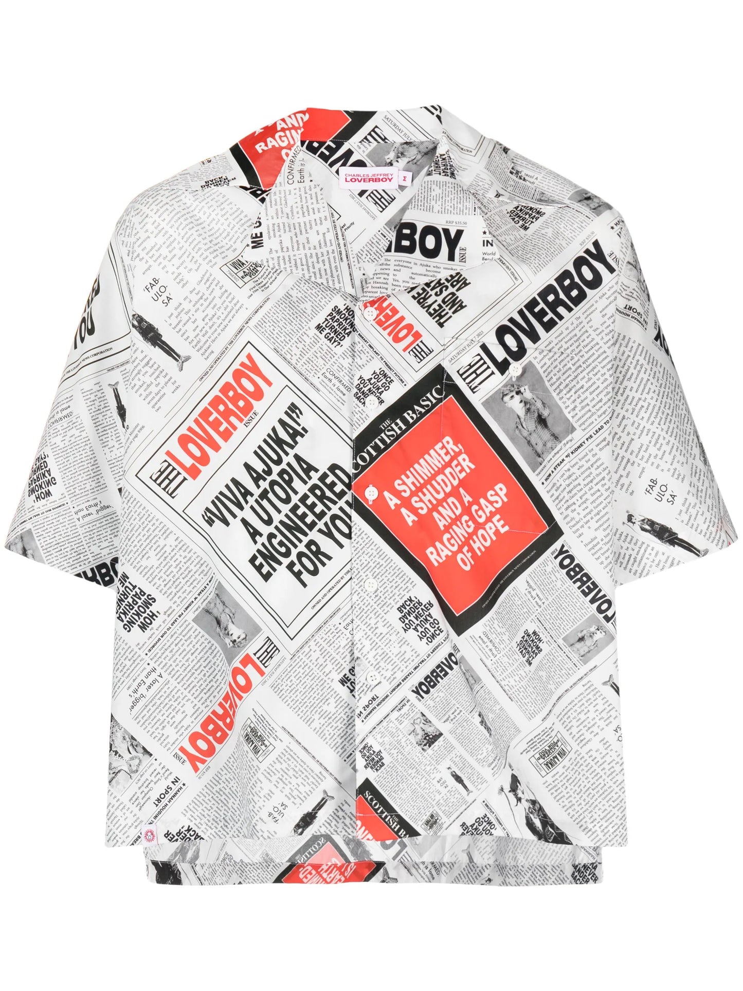 graphic-print organic cotton shirt