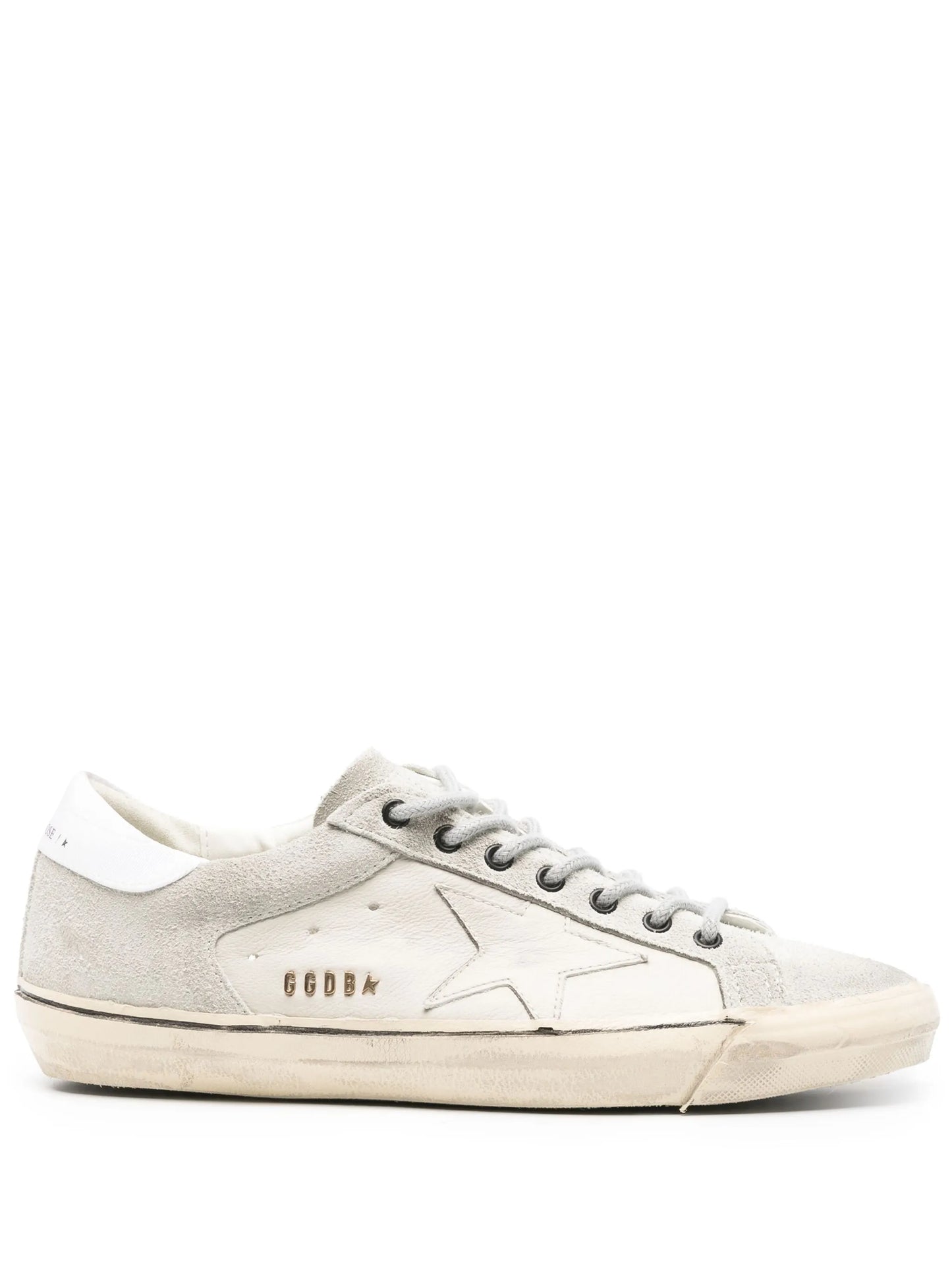 Super-Star distressed leather sneakers