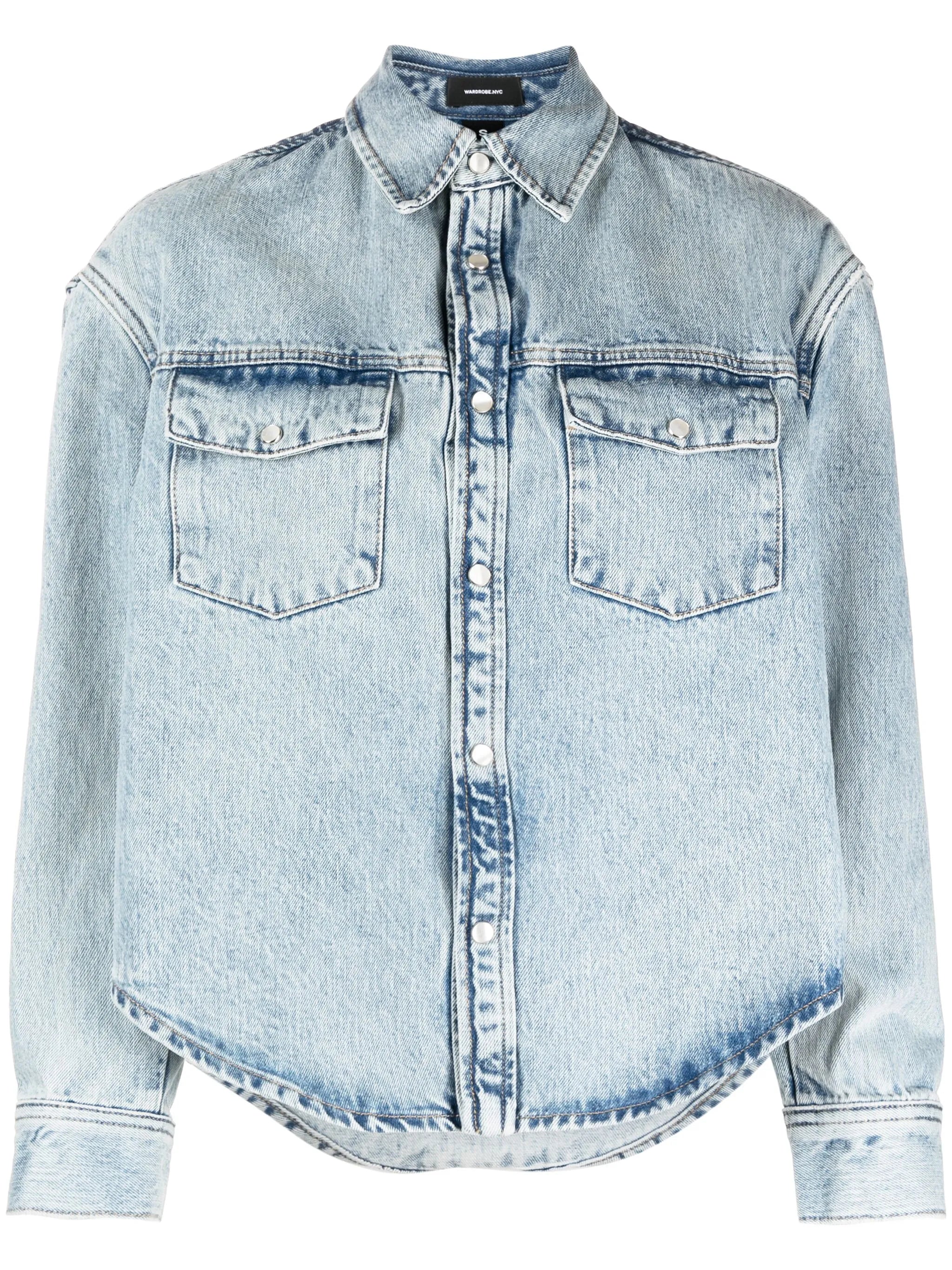 press-stud denim jacket