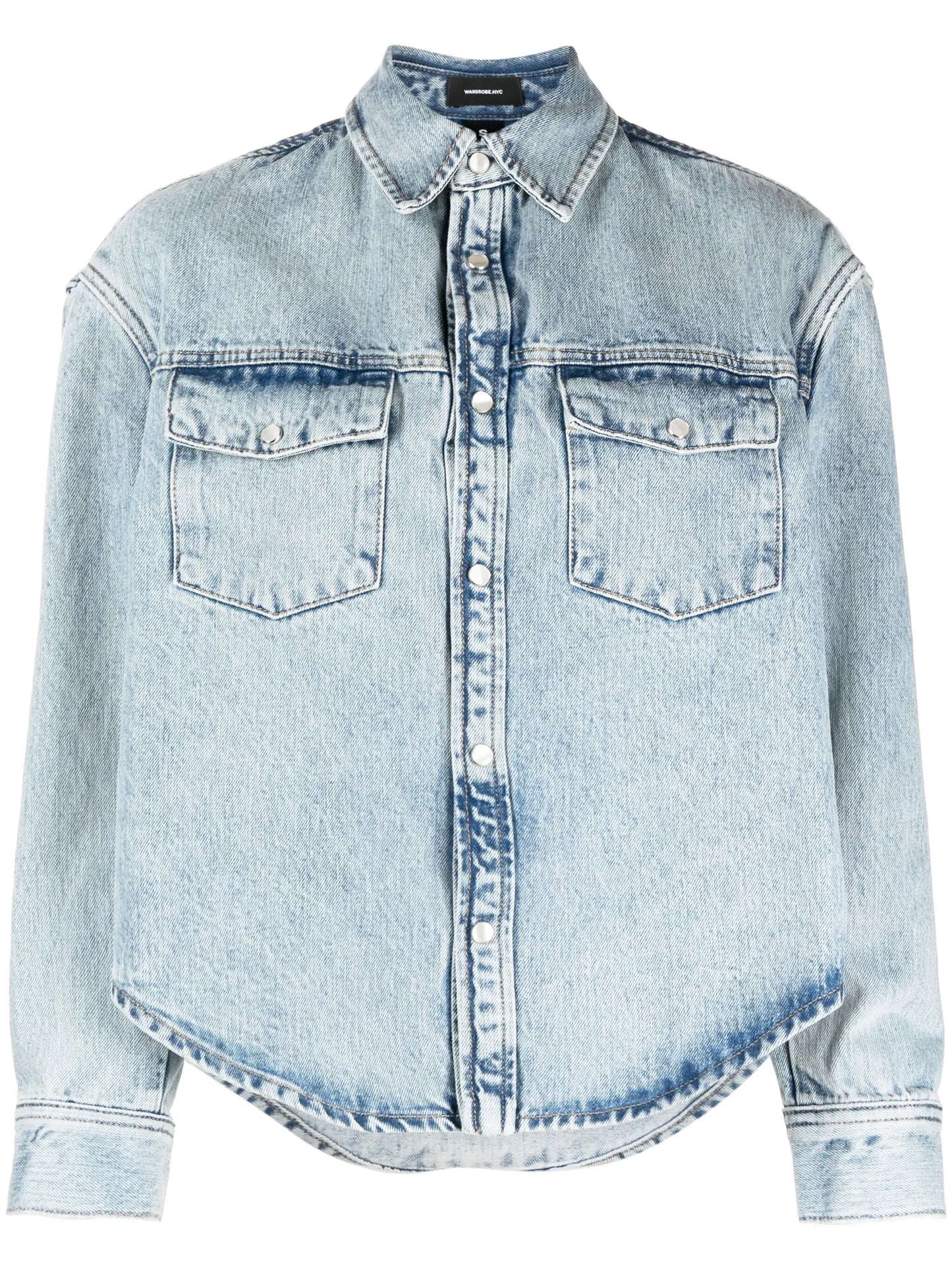 press-stud denim jacket