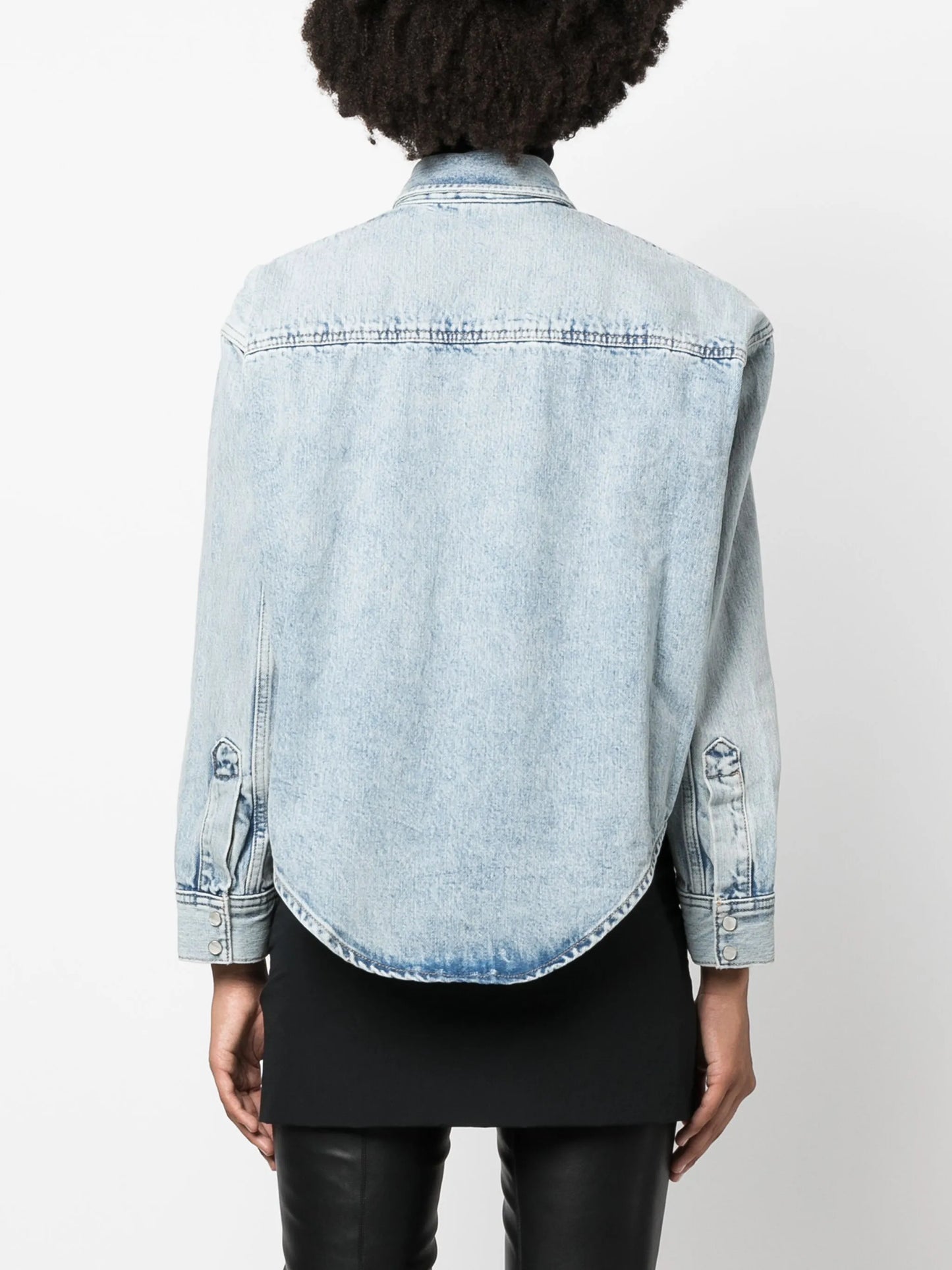 press-stud denim jacket
