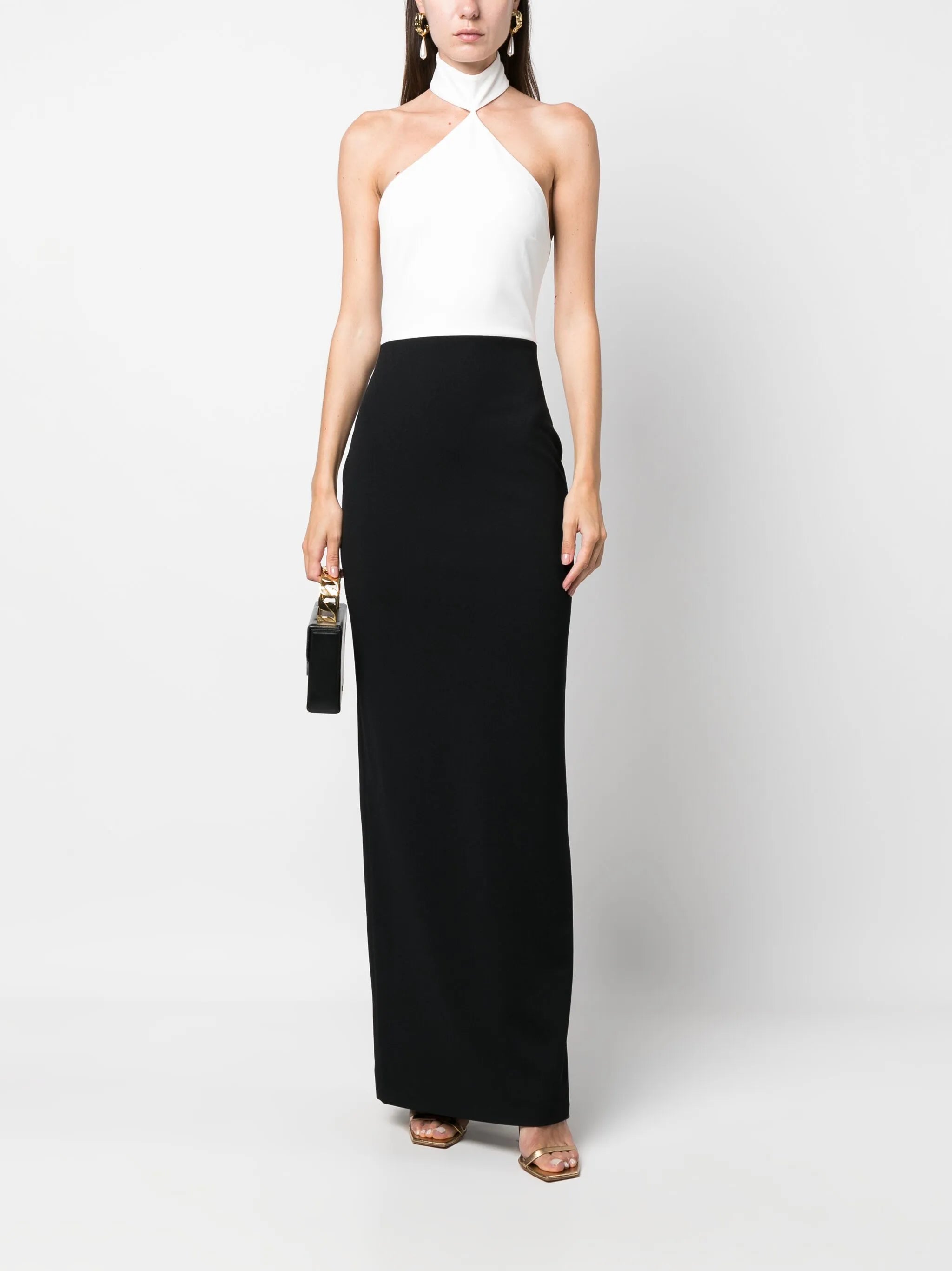Blanca halterneck maxi dress