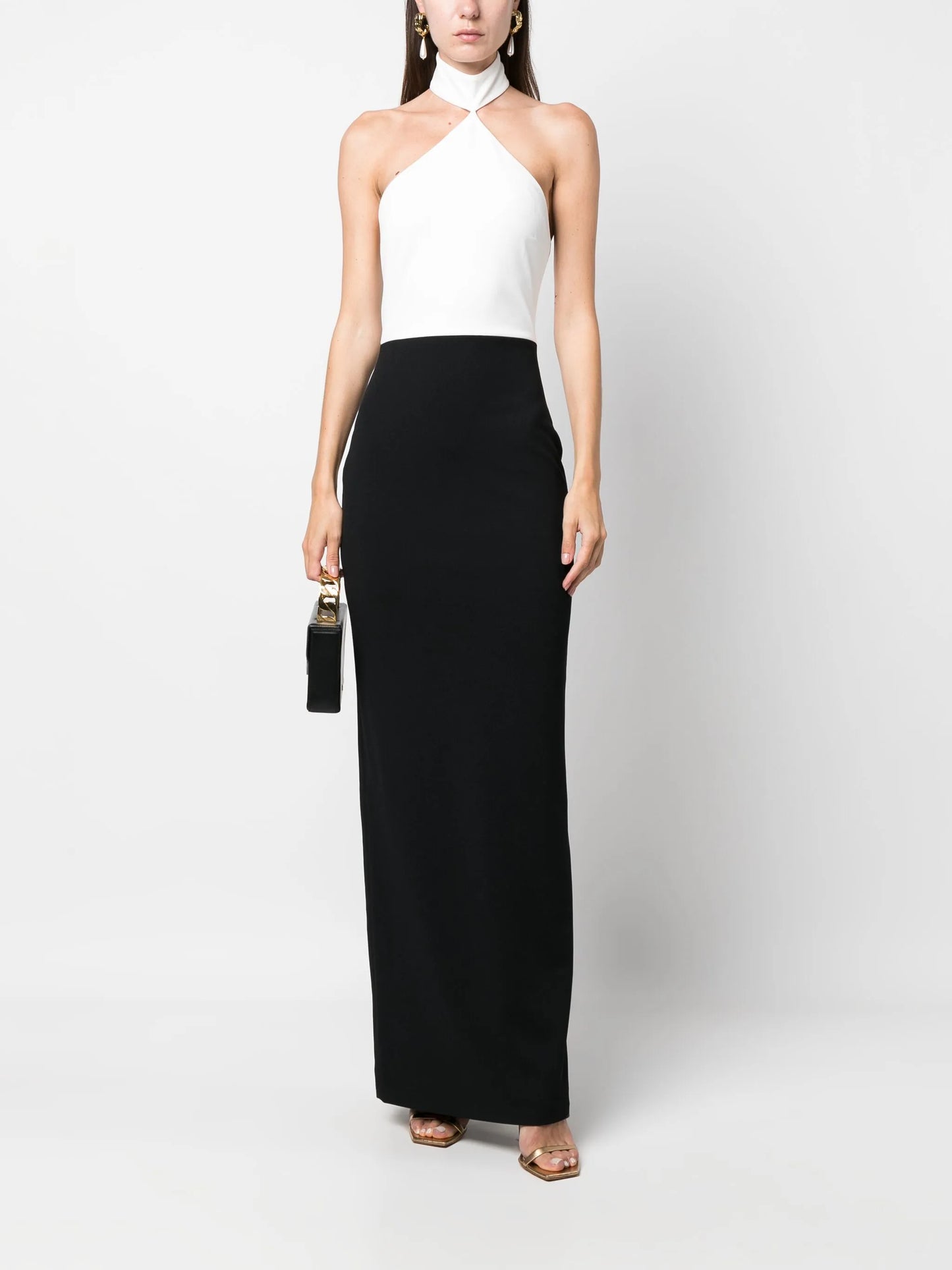 Blanca halterneck maxi dress