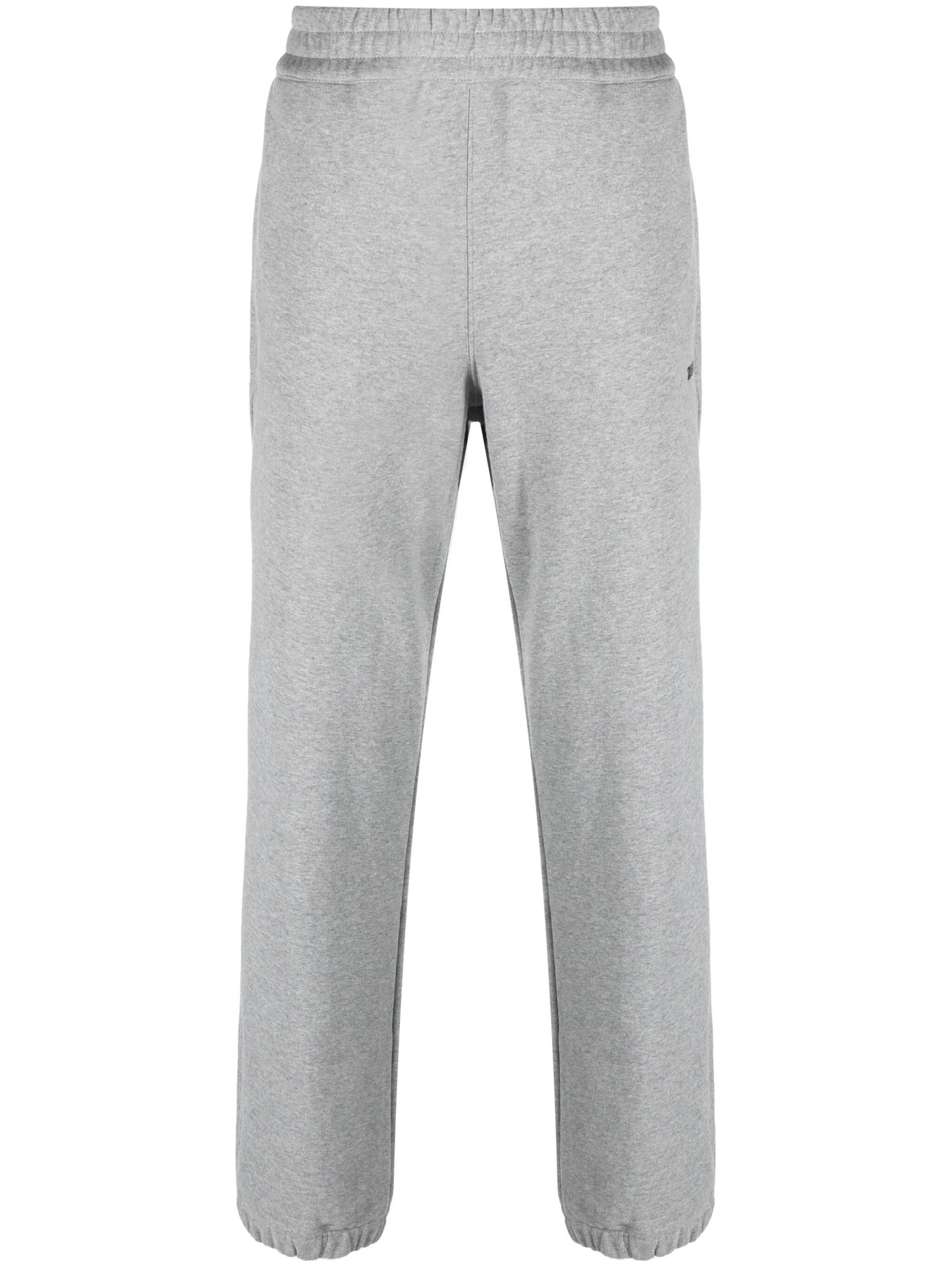 logo-embossed cotton track pants